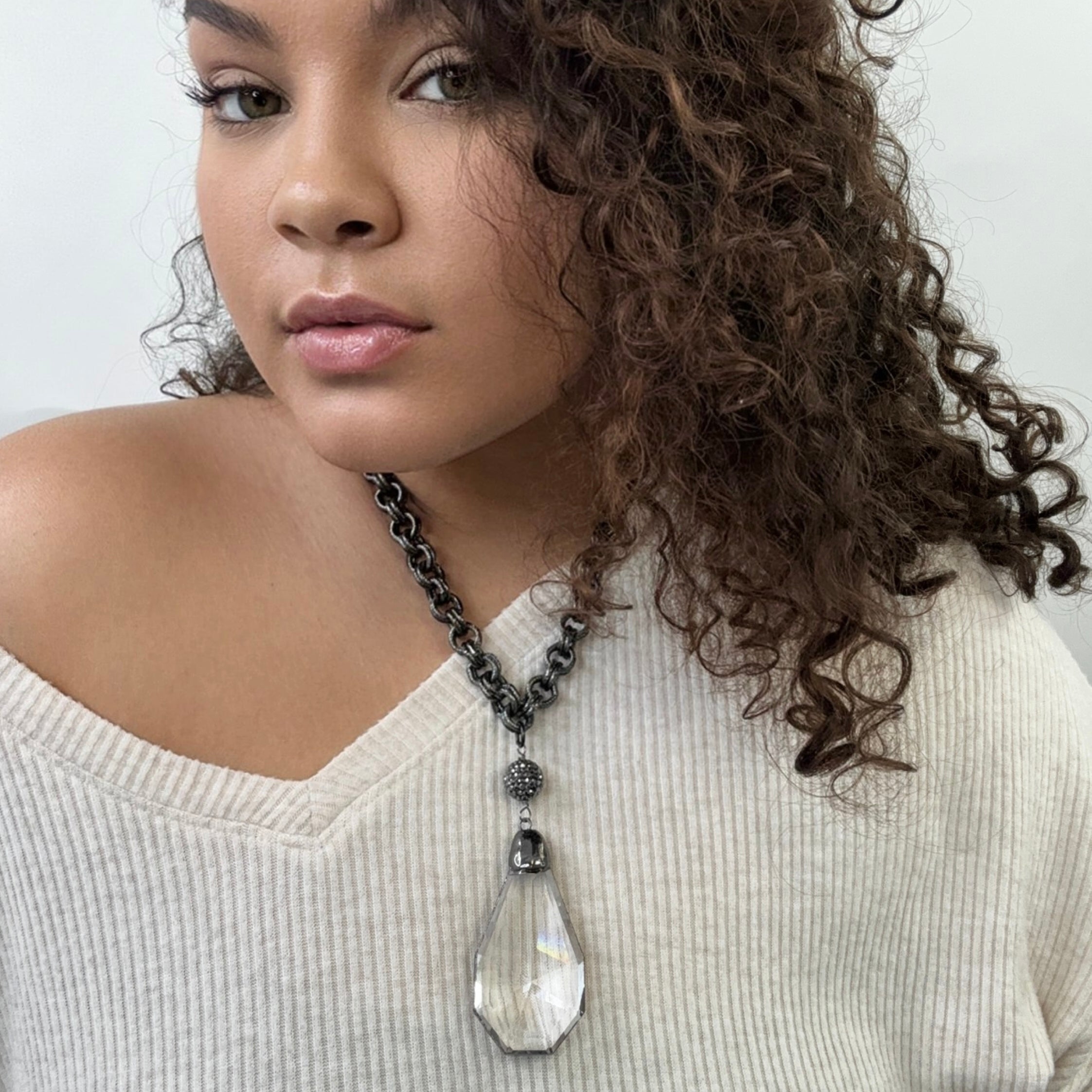 Ox Clear Necklace