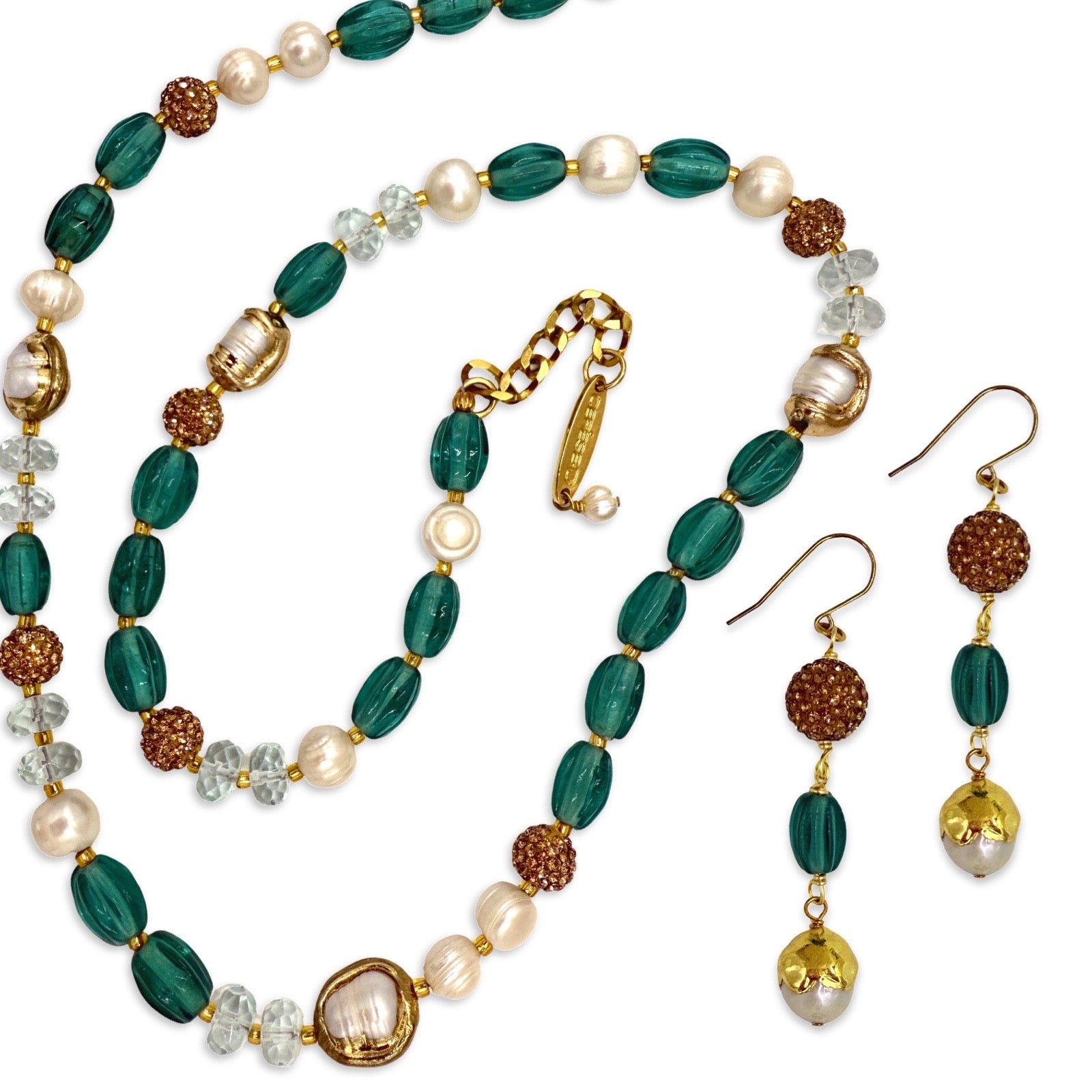 Aqua Rhalia Necklace