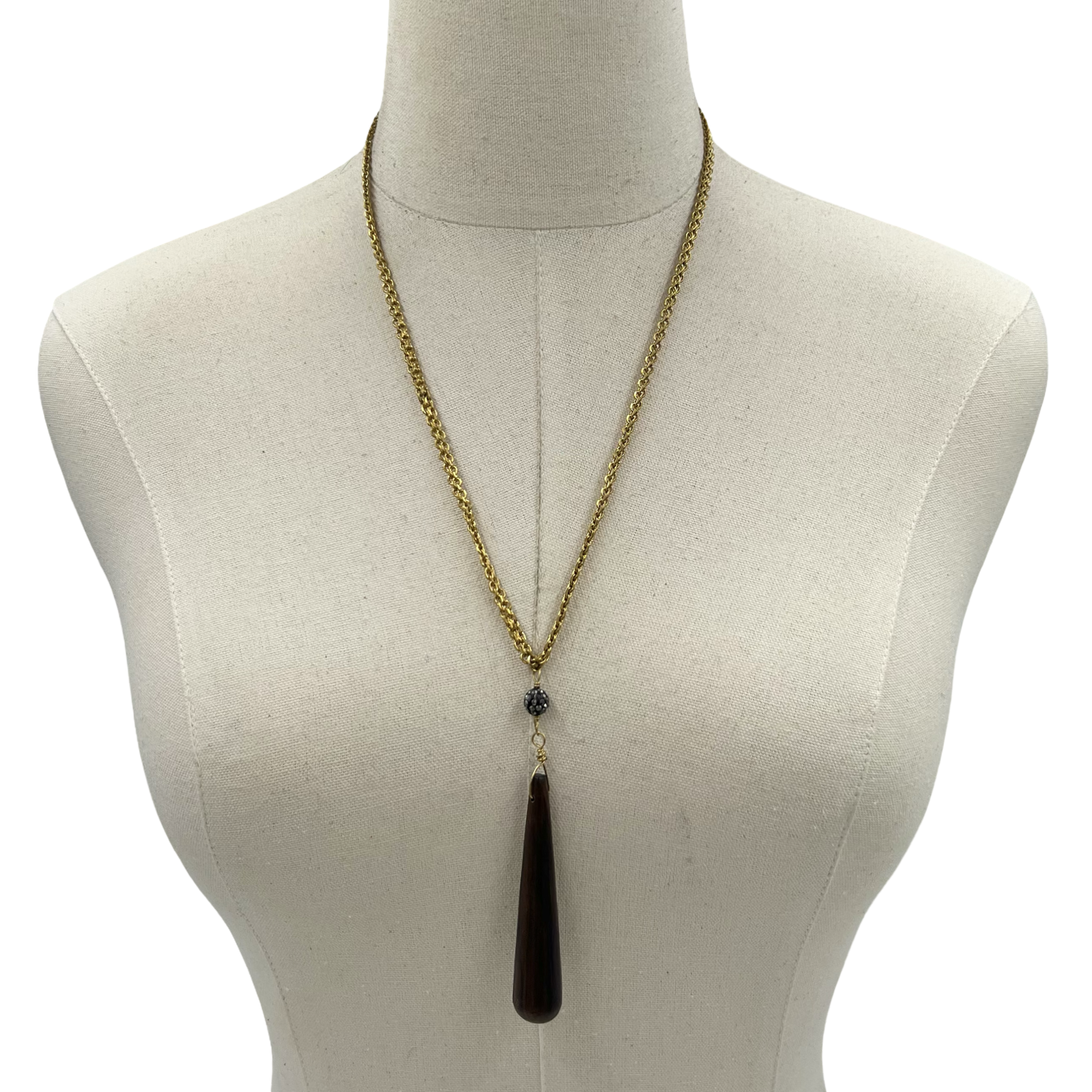 Teak Gold Necklace