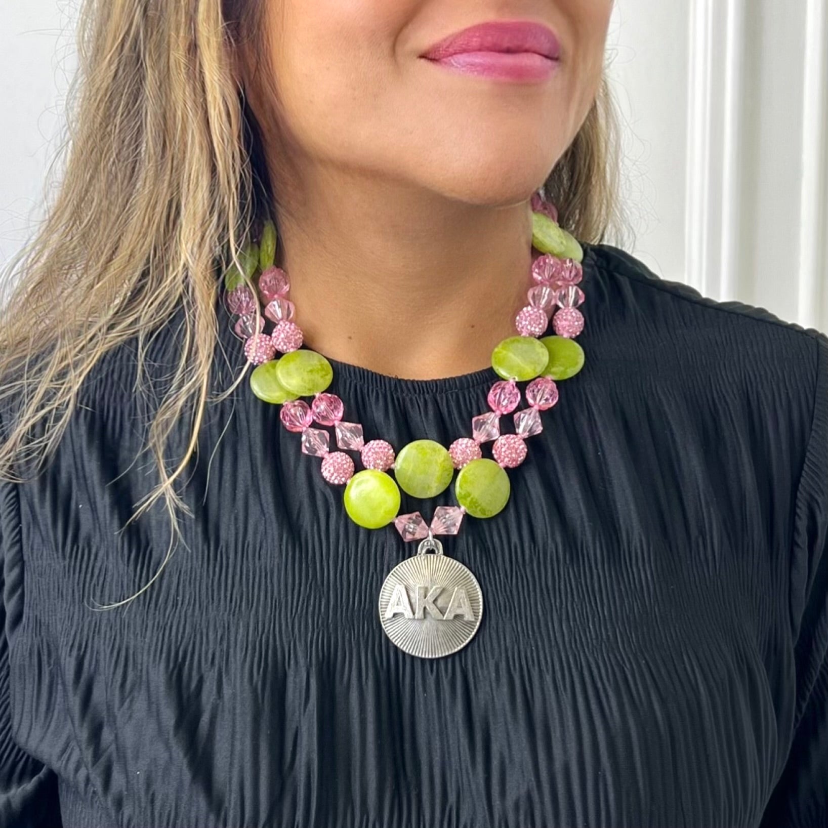 AKA Green Plum Necklace