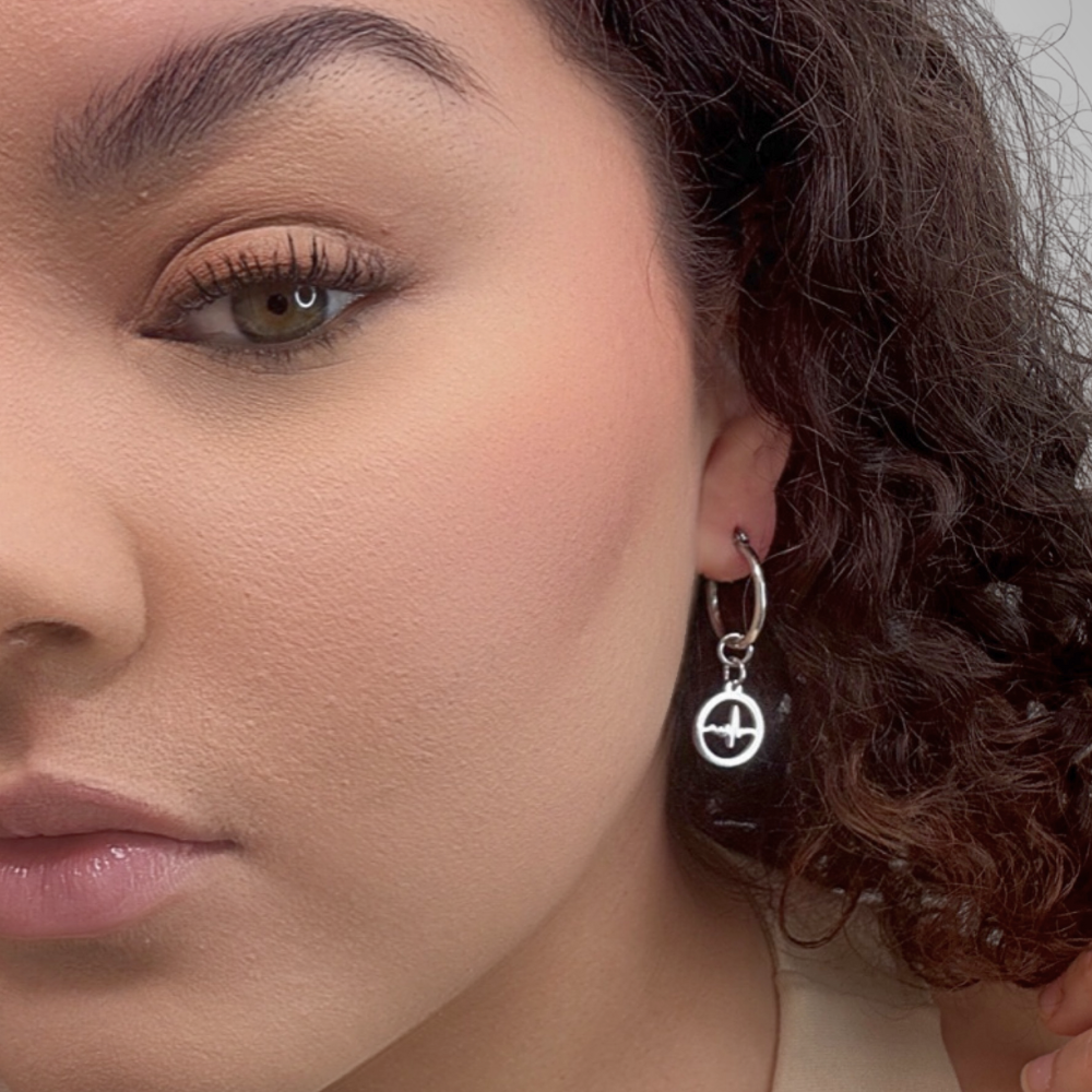 Pulse Hoop Earring