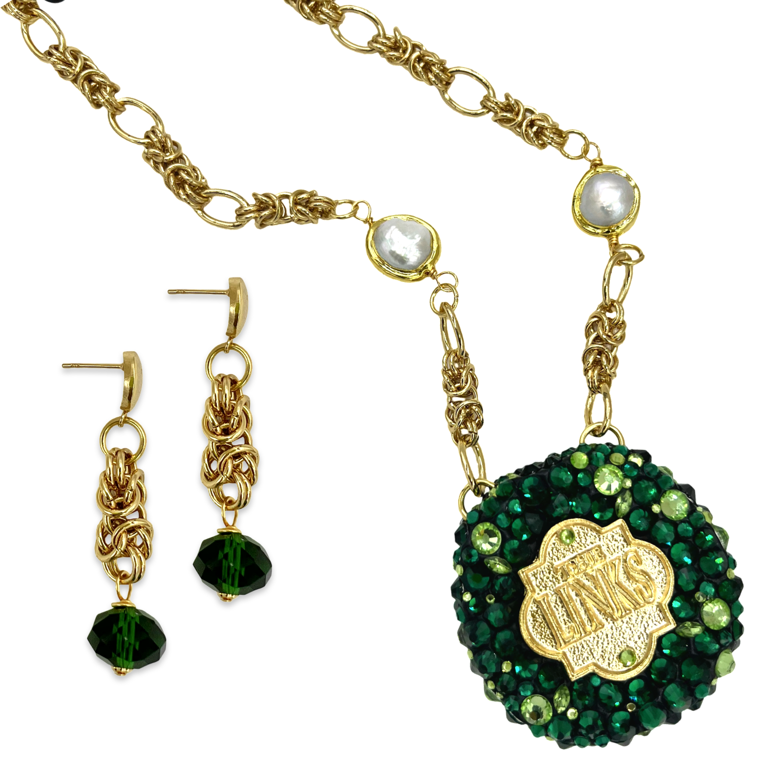 Links Book Bling Necklace