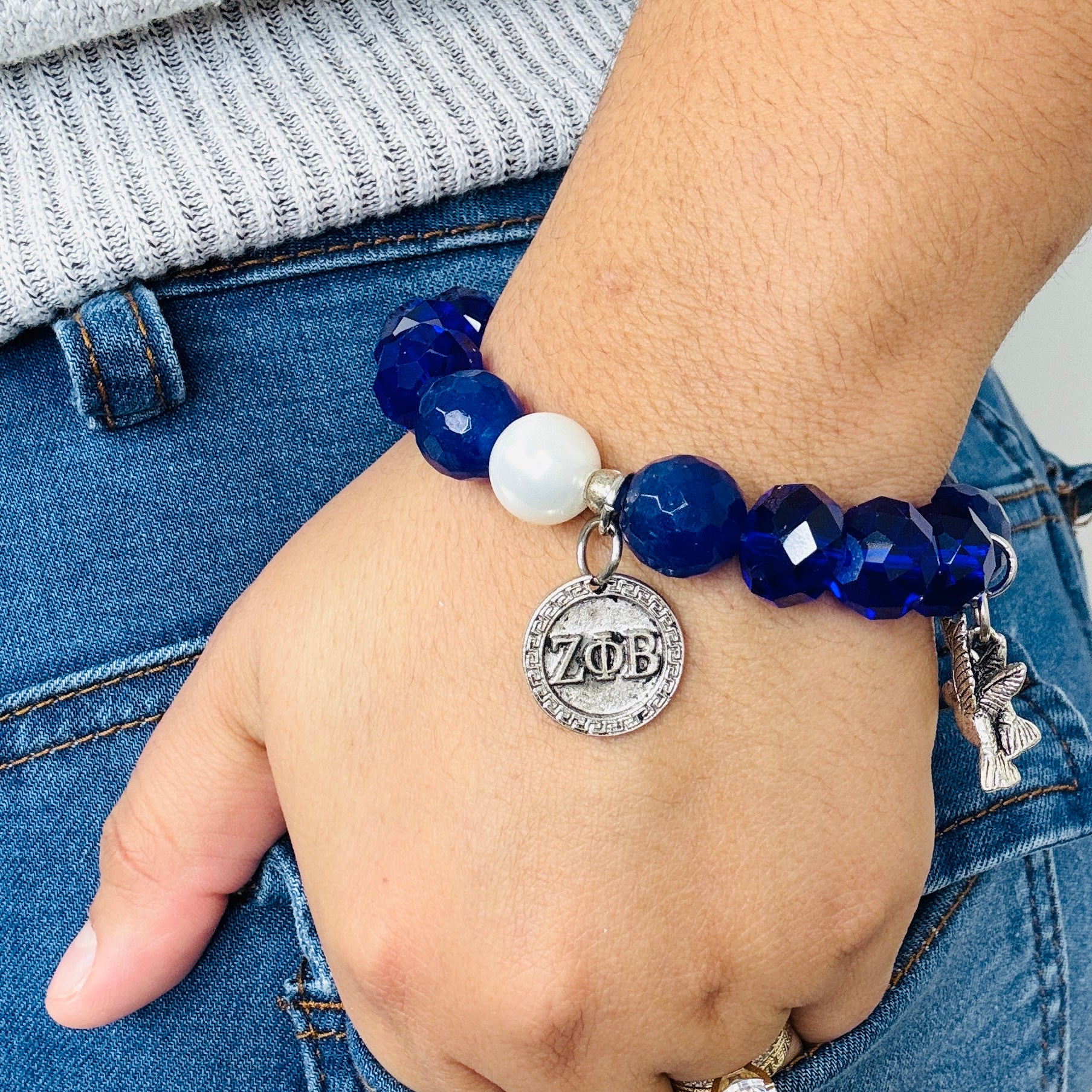 Zeta Blue Dove Bracelet