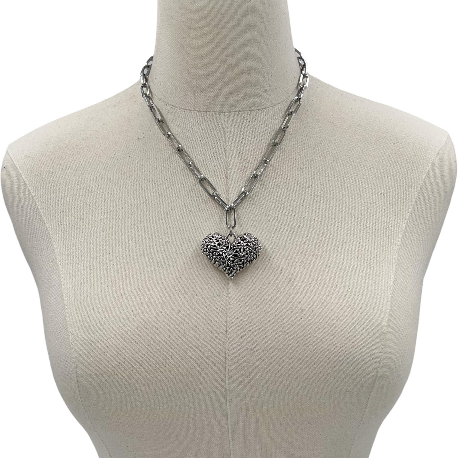 Puffy Heartfelt Necklace