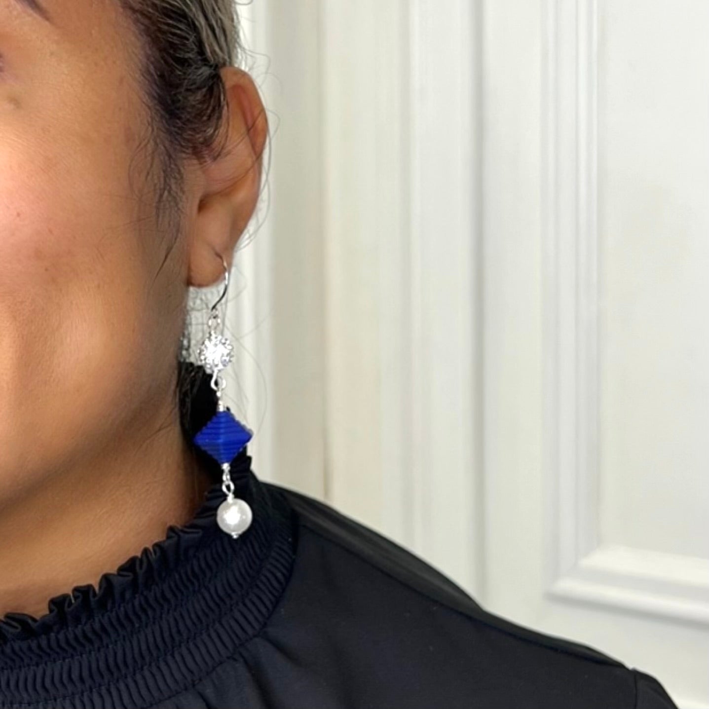 Zeta Stepped Earrings