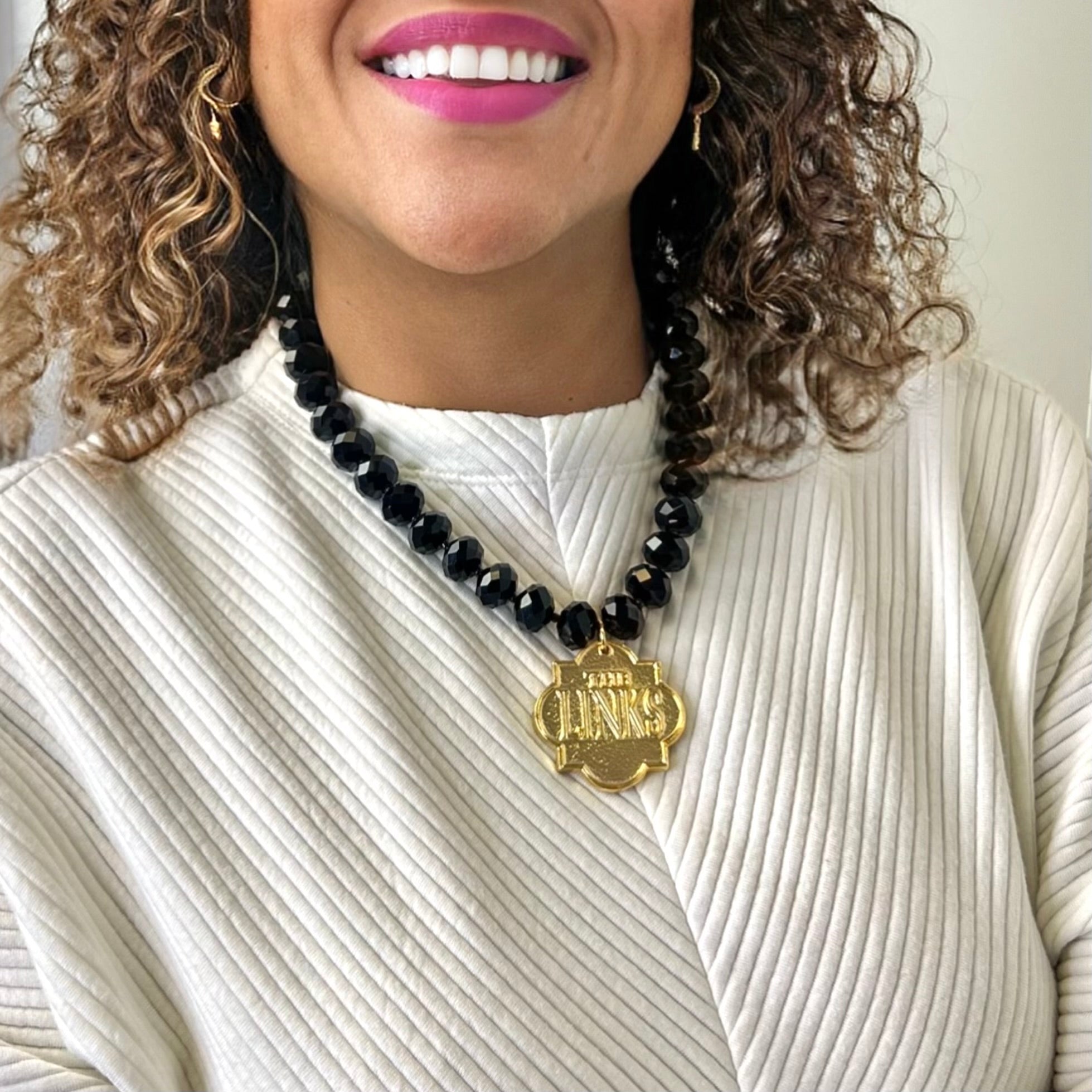 Links Single Black Casper Necklace