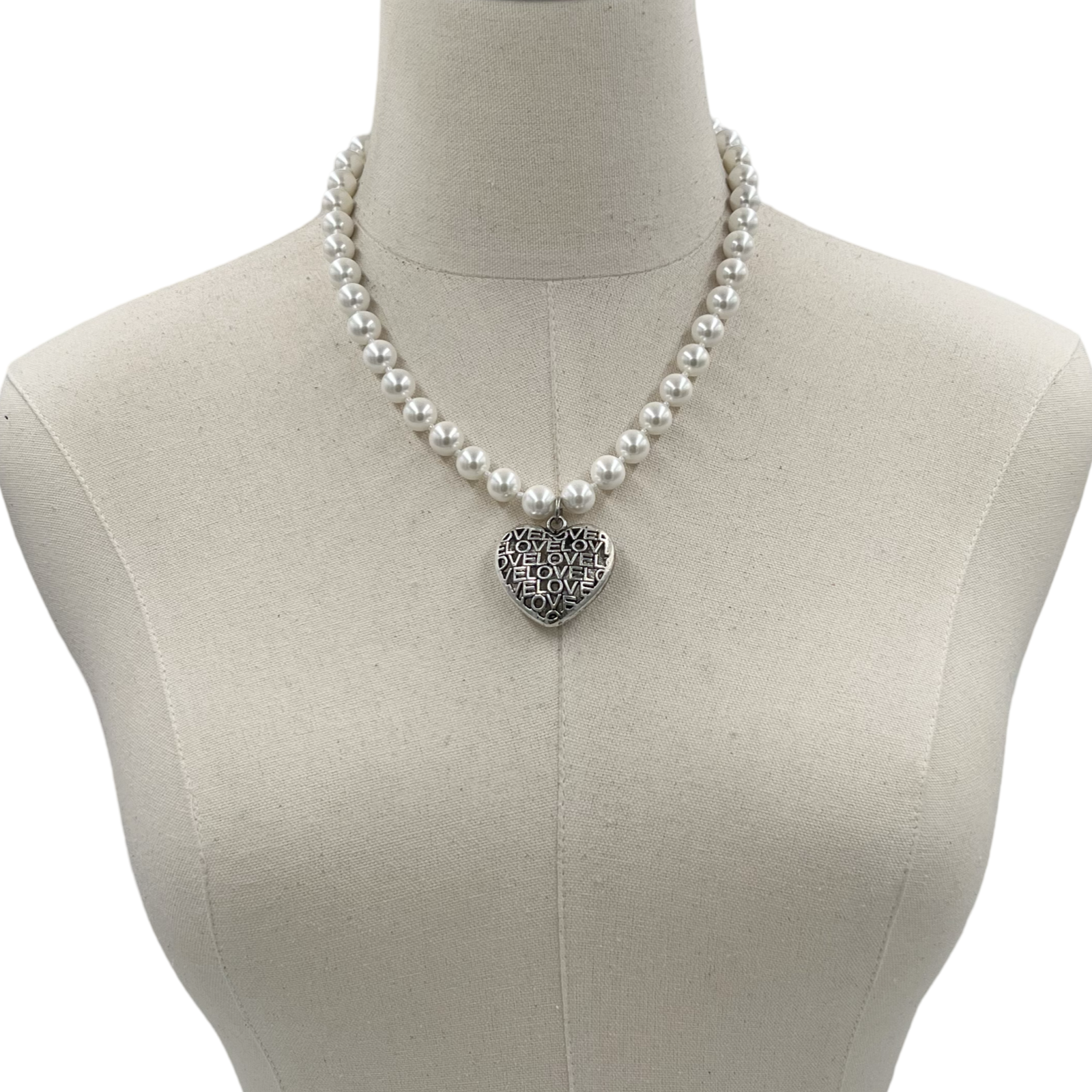 Puffy Cupid Heart Necklace