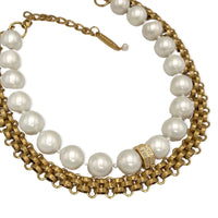 Delve Pearl Chain Necklace Necklaces Cerese D, Inc.   