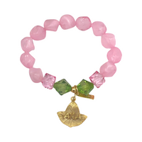 AKA Nib Pink Bracelet AKA Bracelets Cerese D, Inc. Gold  