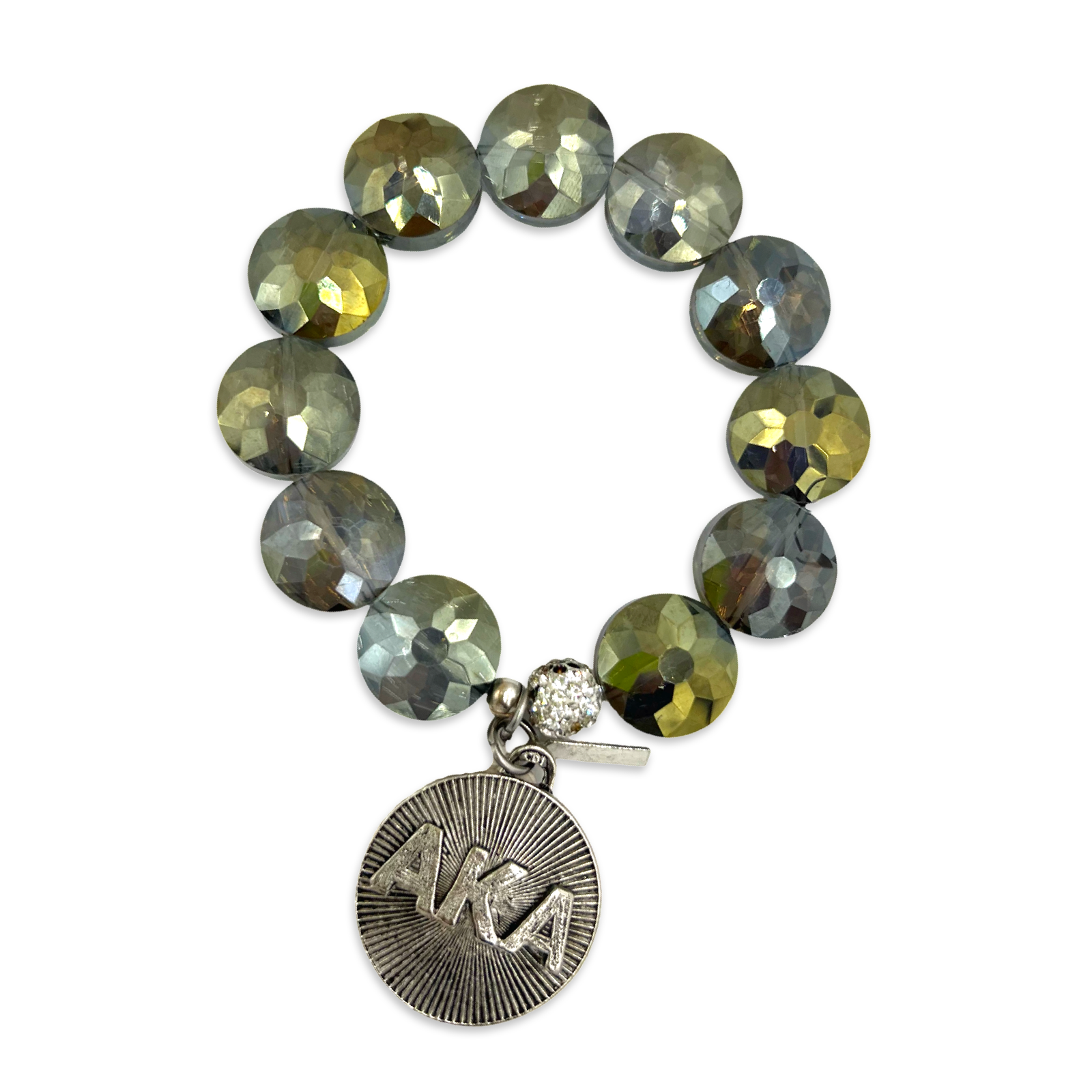 AKA Flor Iridescent Crystal Bracelet
