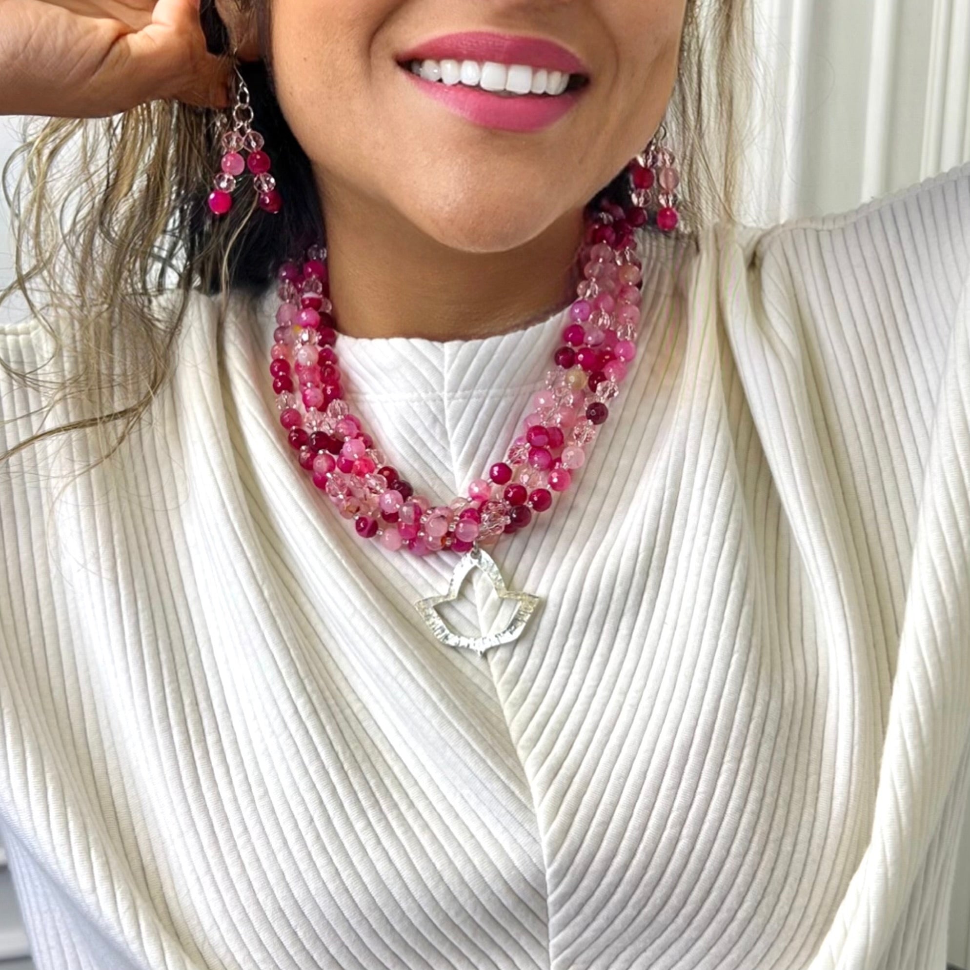 AKA Rasp Fuchsia Necklace