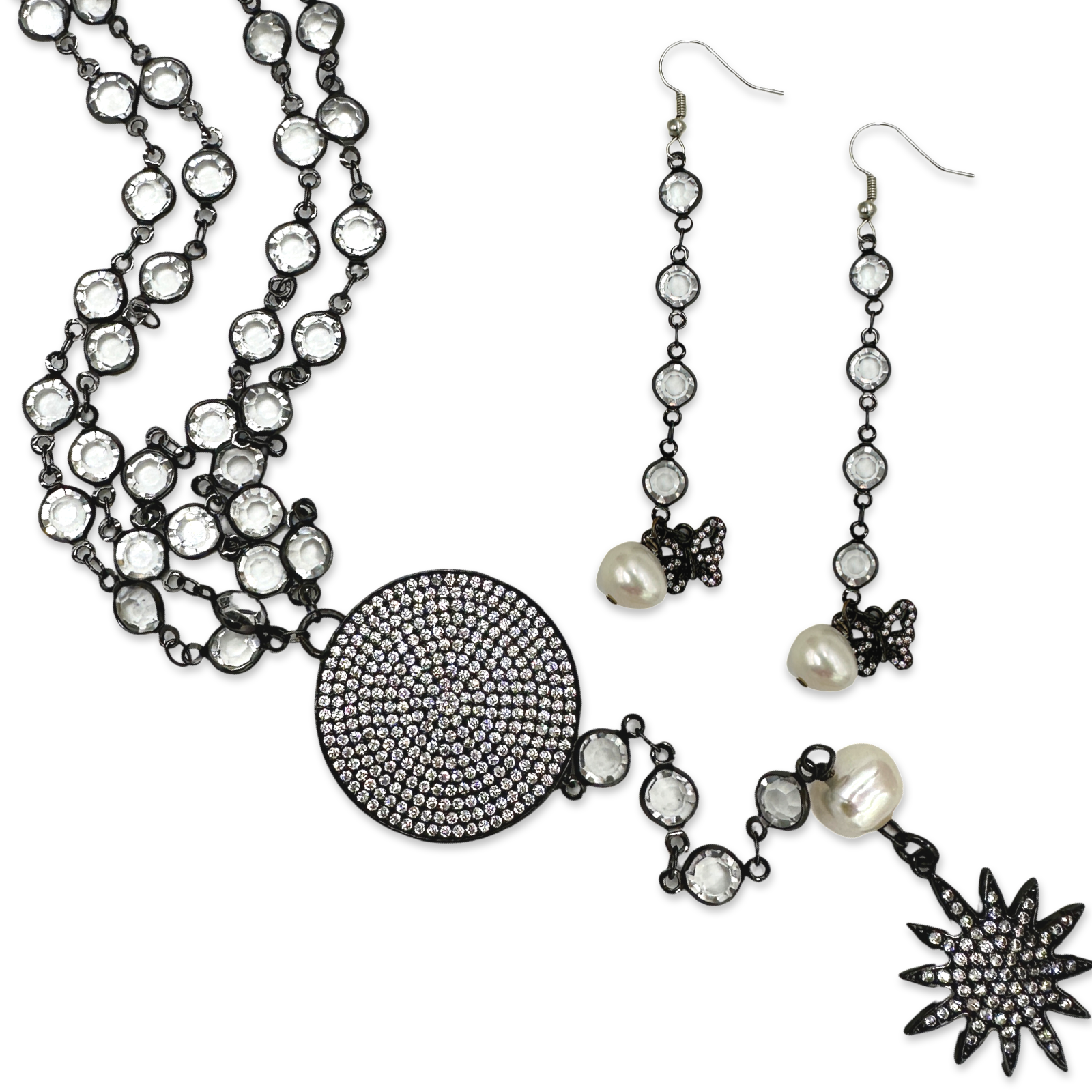 Glaring Star Necklace Set