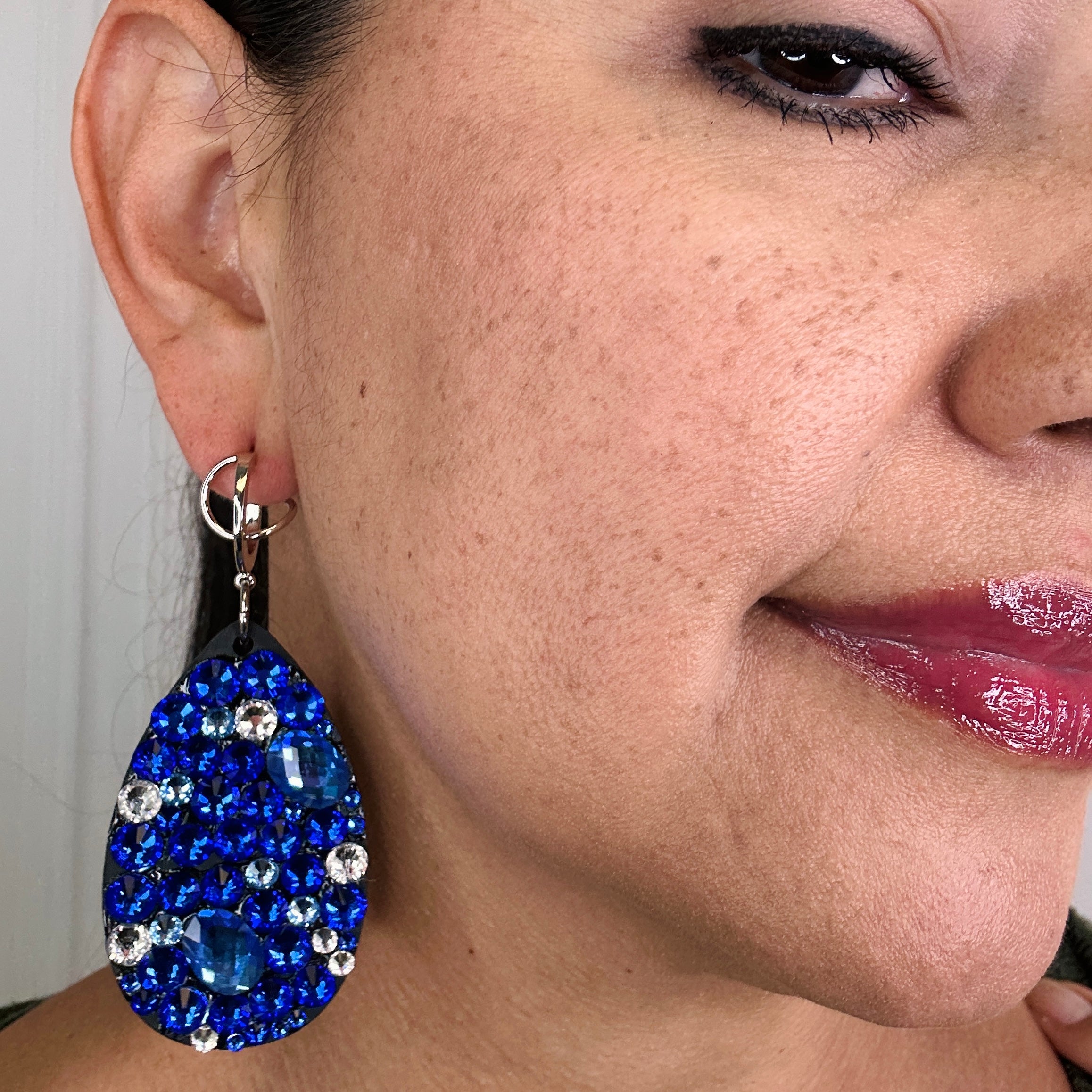 Flash Blue Drop Earring