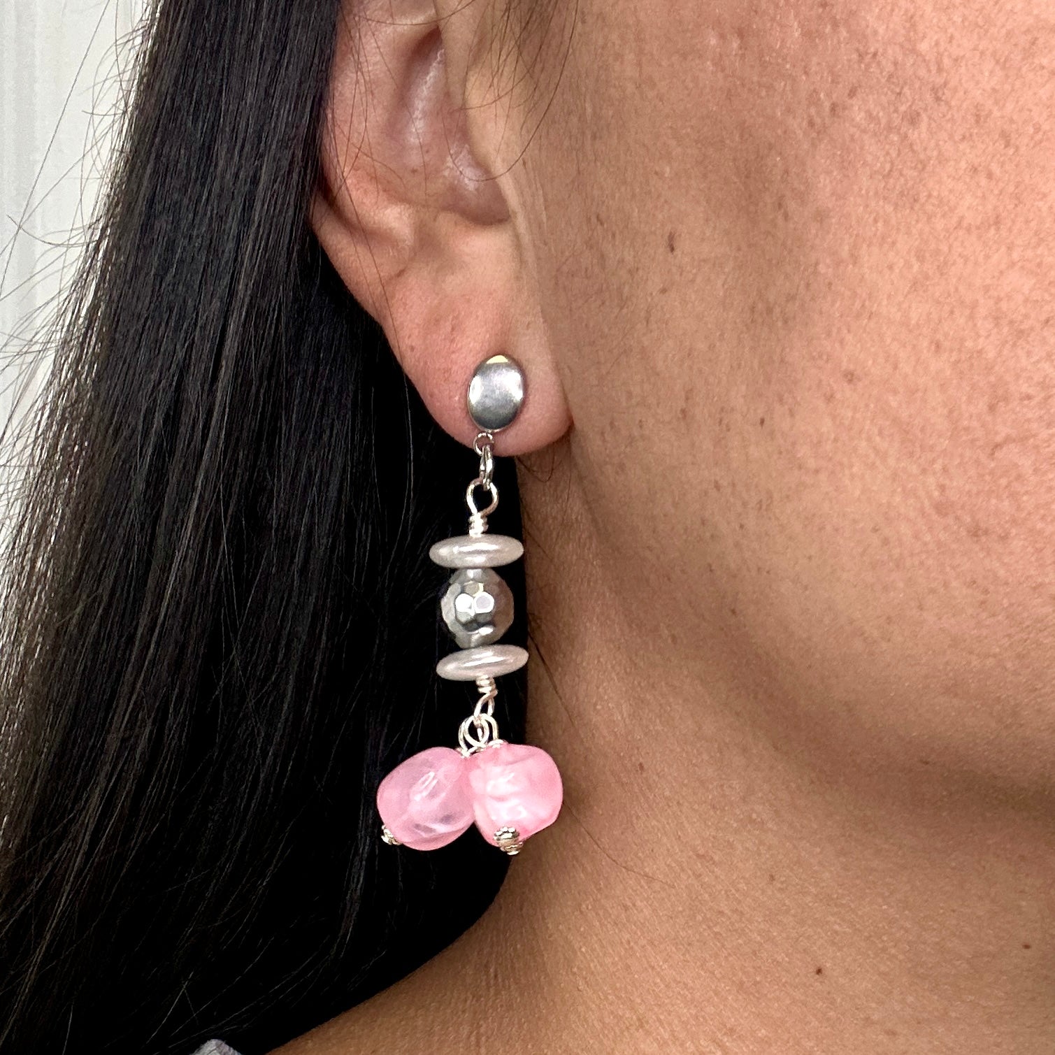 Soft Pink Nibb Earring