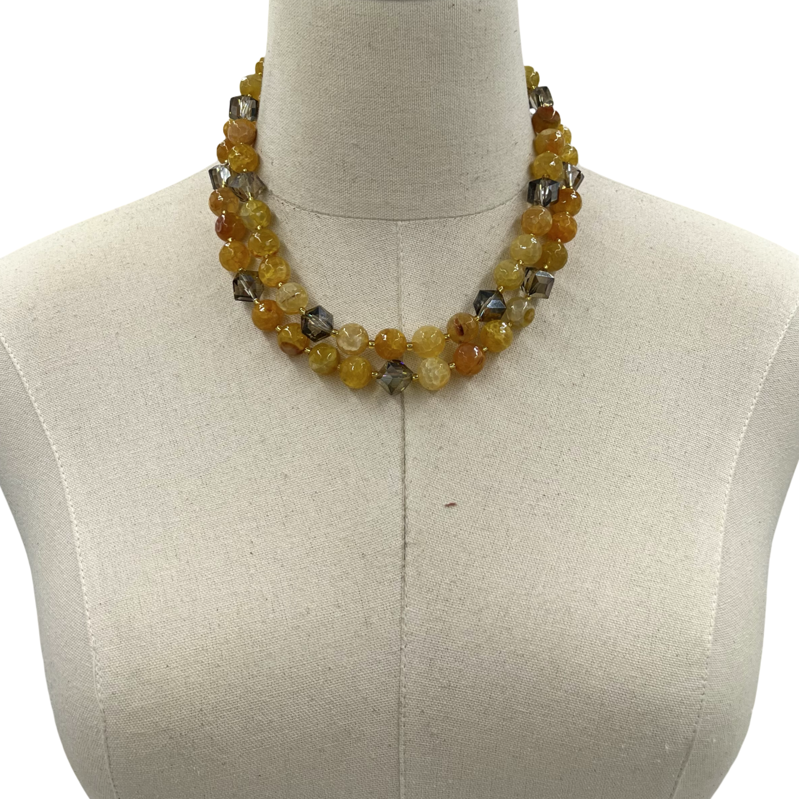Eton Yellow Agate Necklace