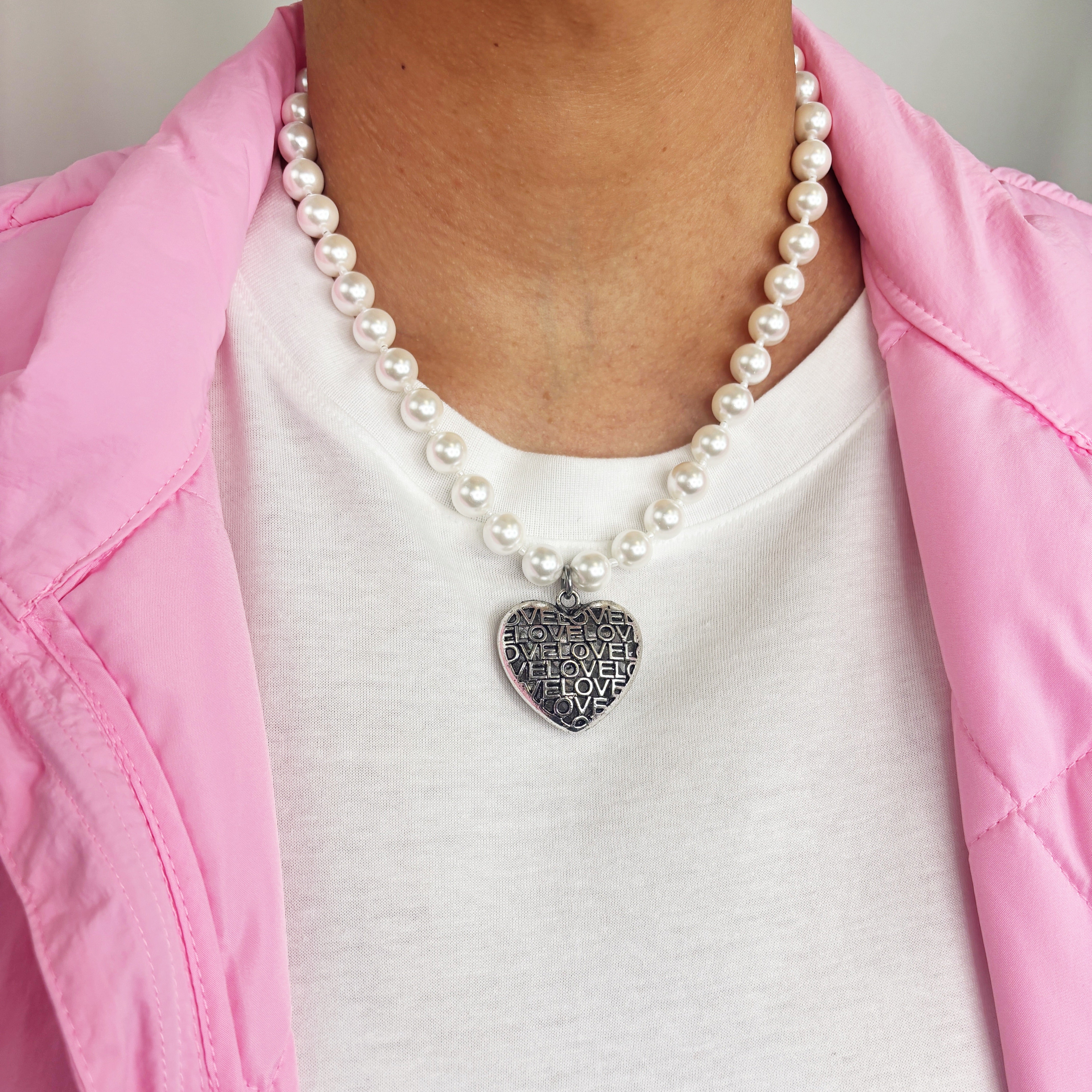 Puffy Cupid Heart Necklace