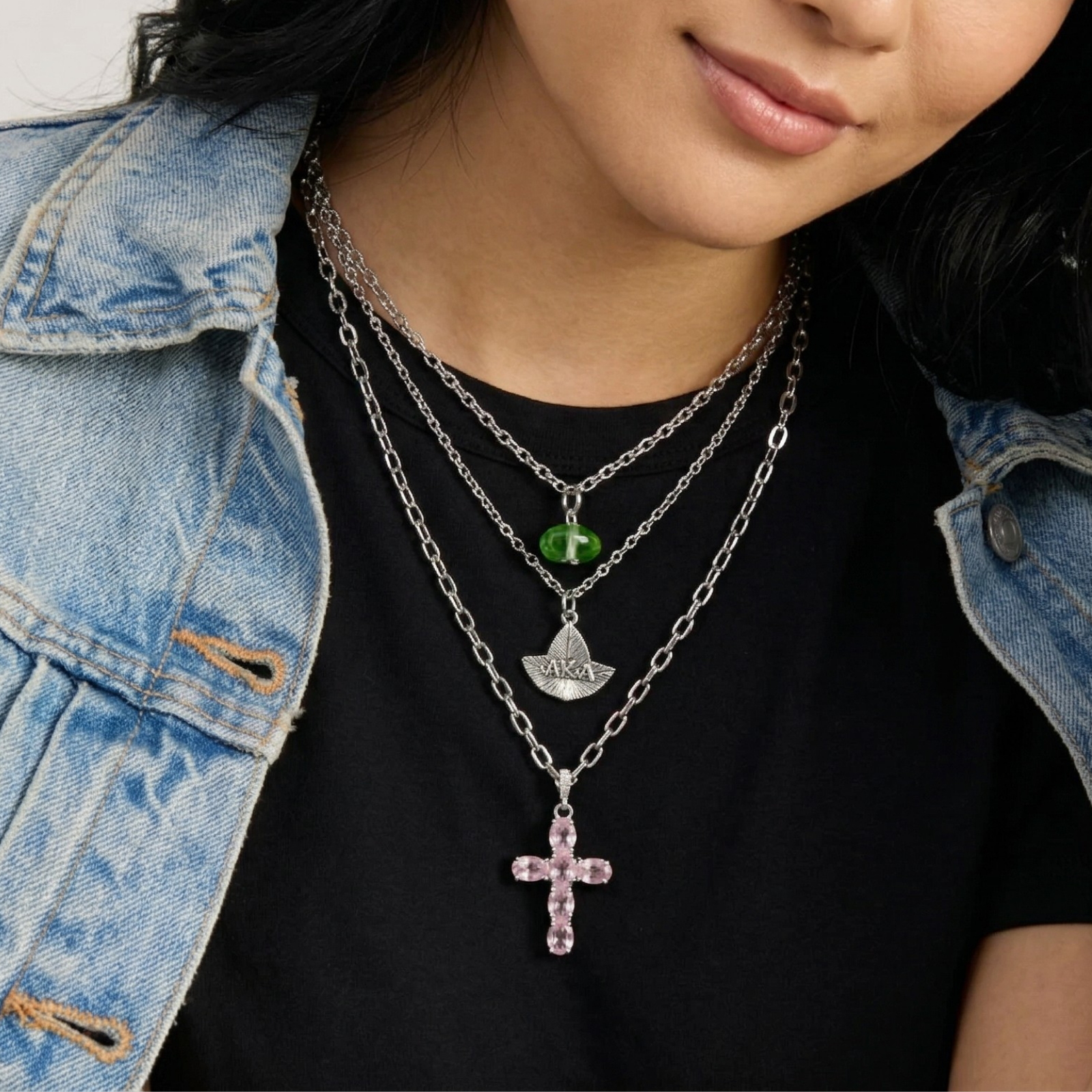 AKA Trinity Charm Necklace