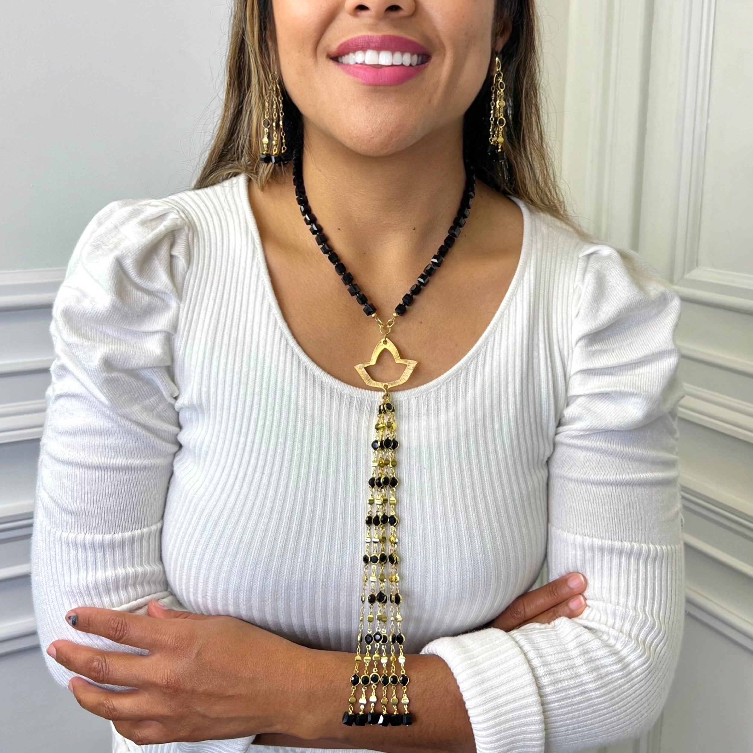 AKA Black Cubic Necklace