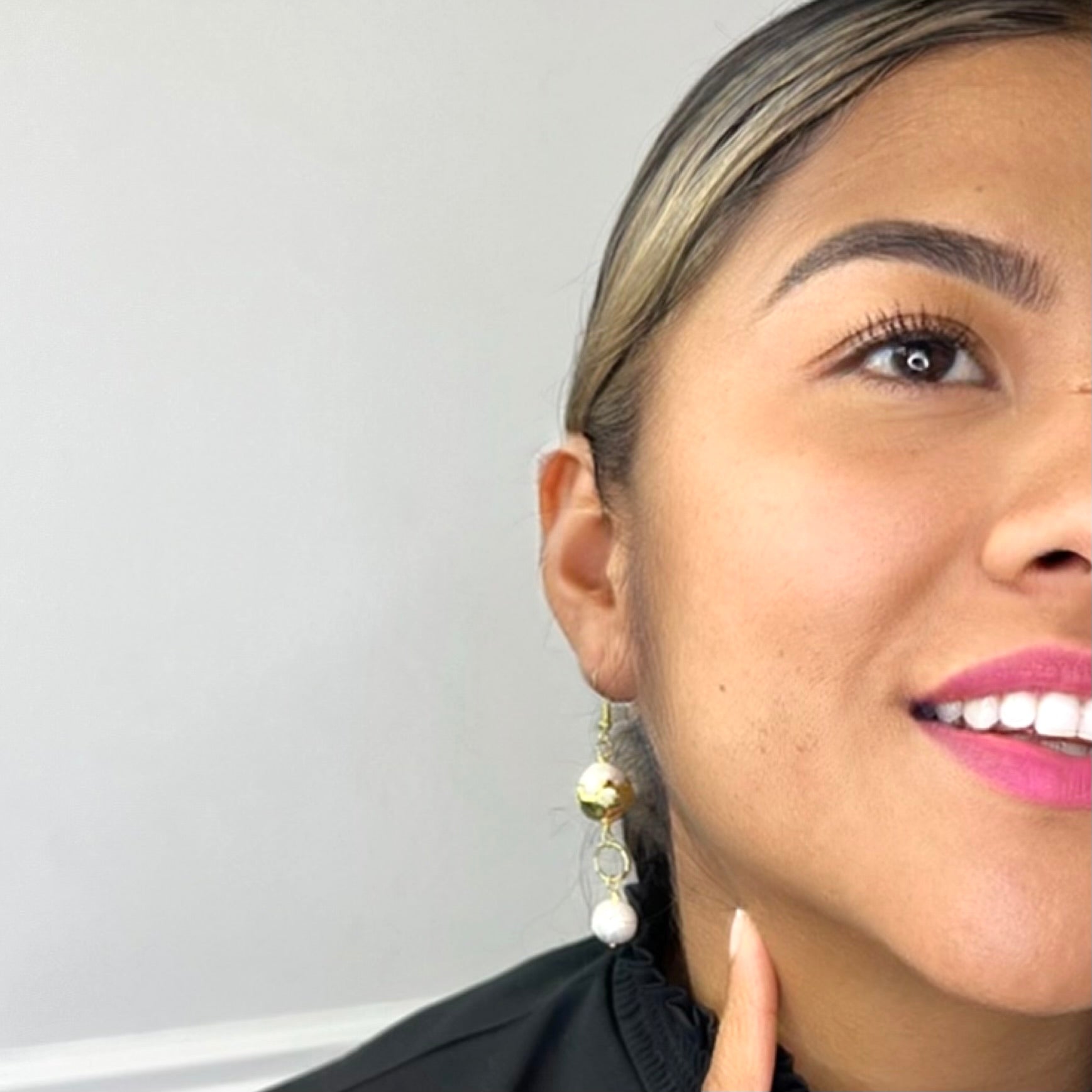 Labor Pearl Goldest Nugget Earring