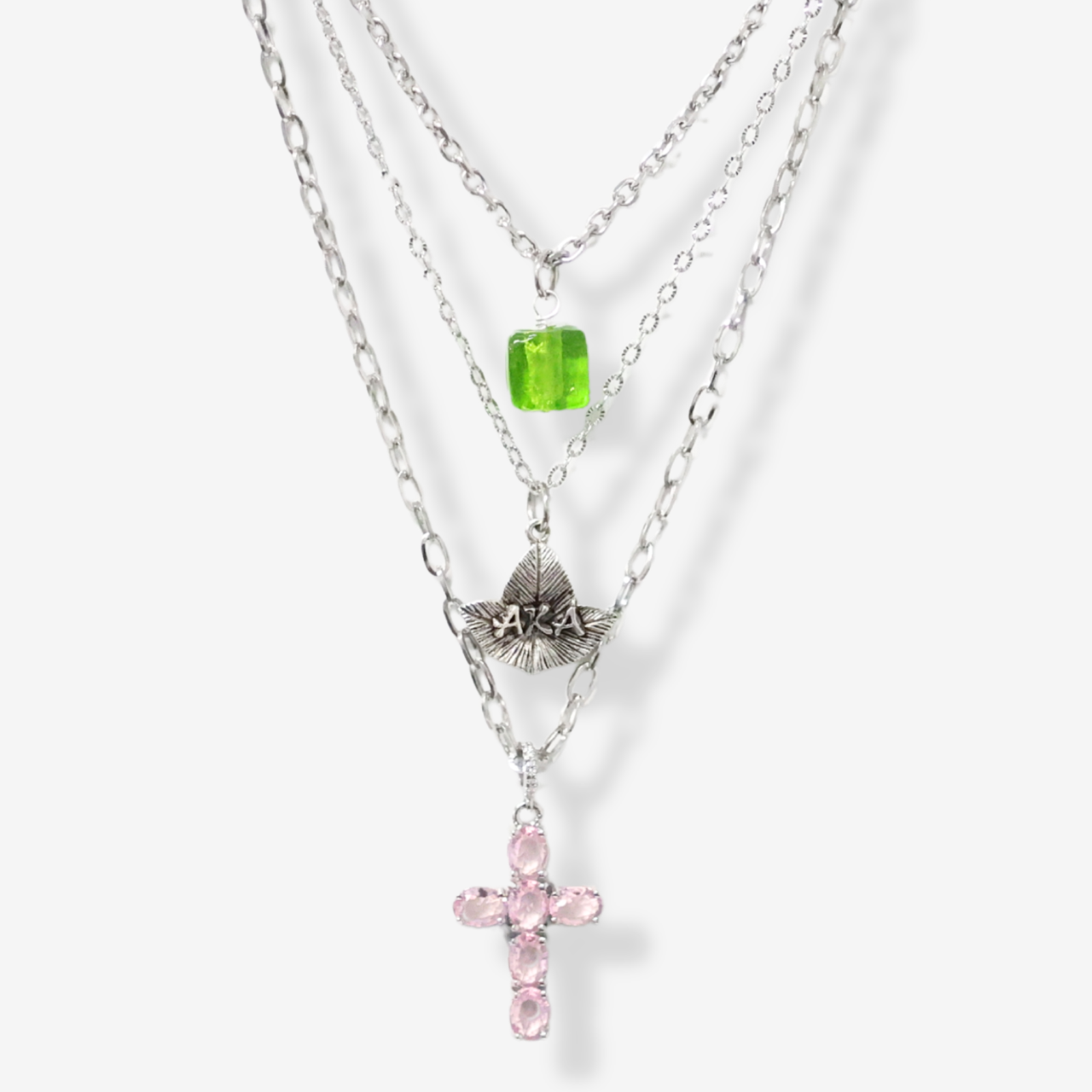 AKA Trinity Square Necklace