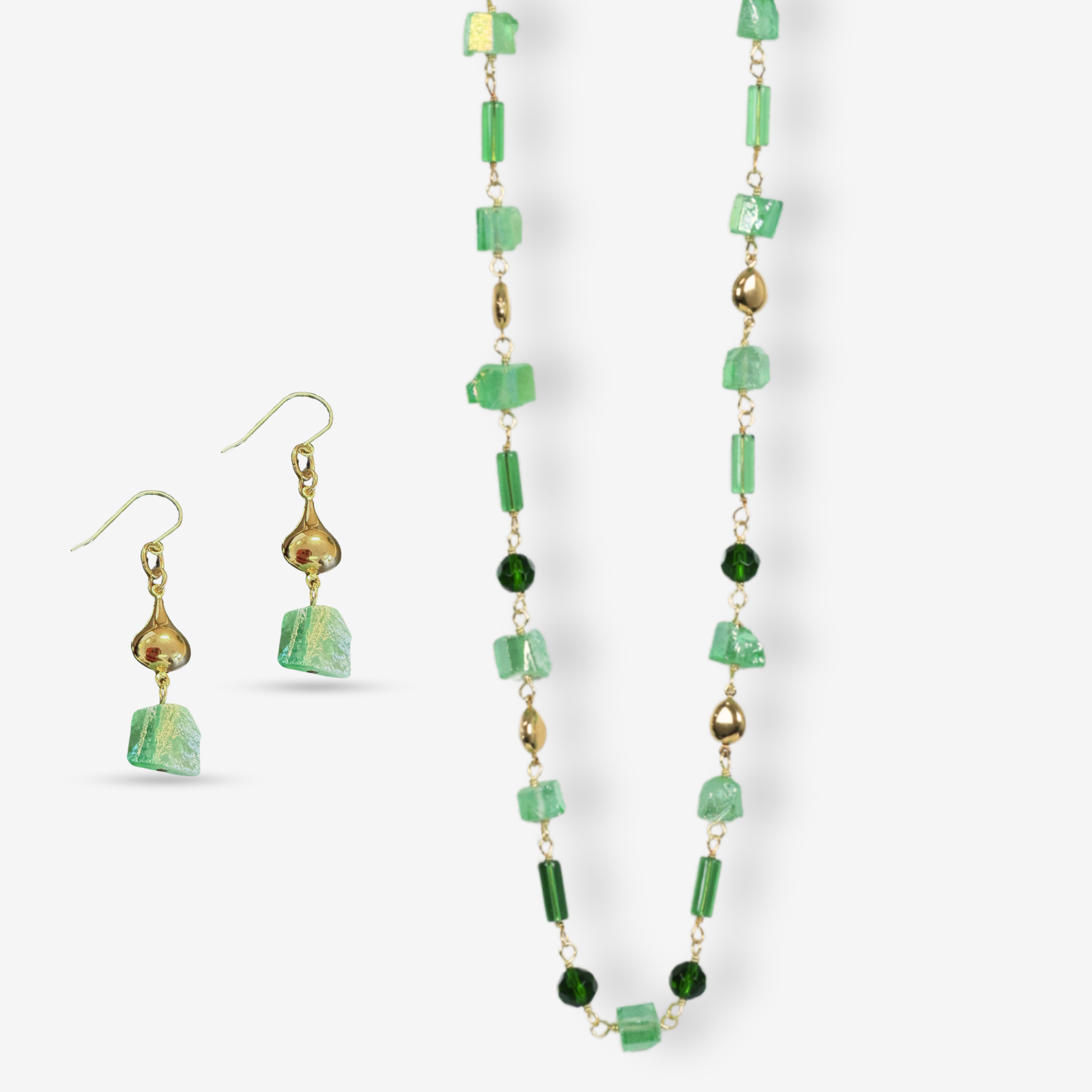 Fling Green Necklace