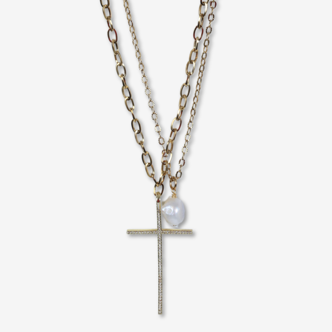 Atlas Cross Necklace