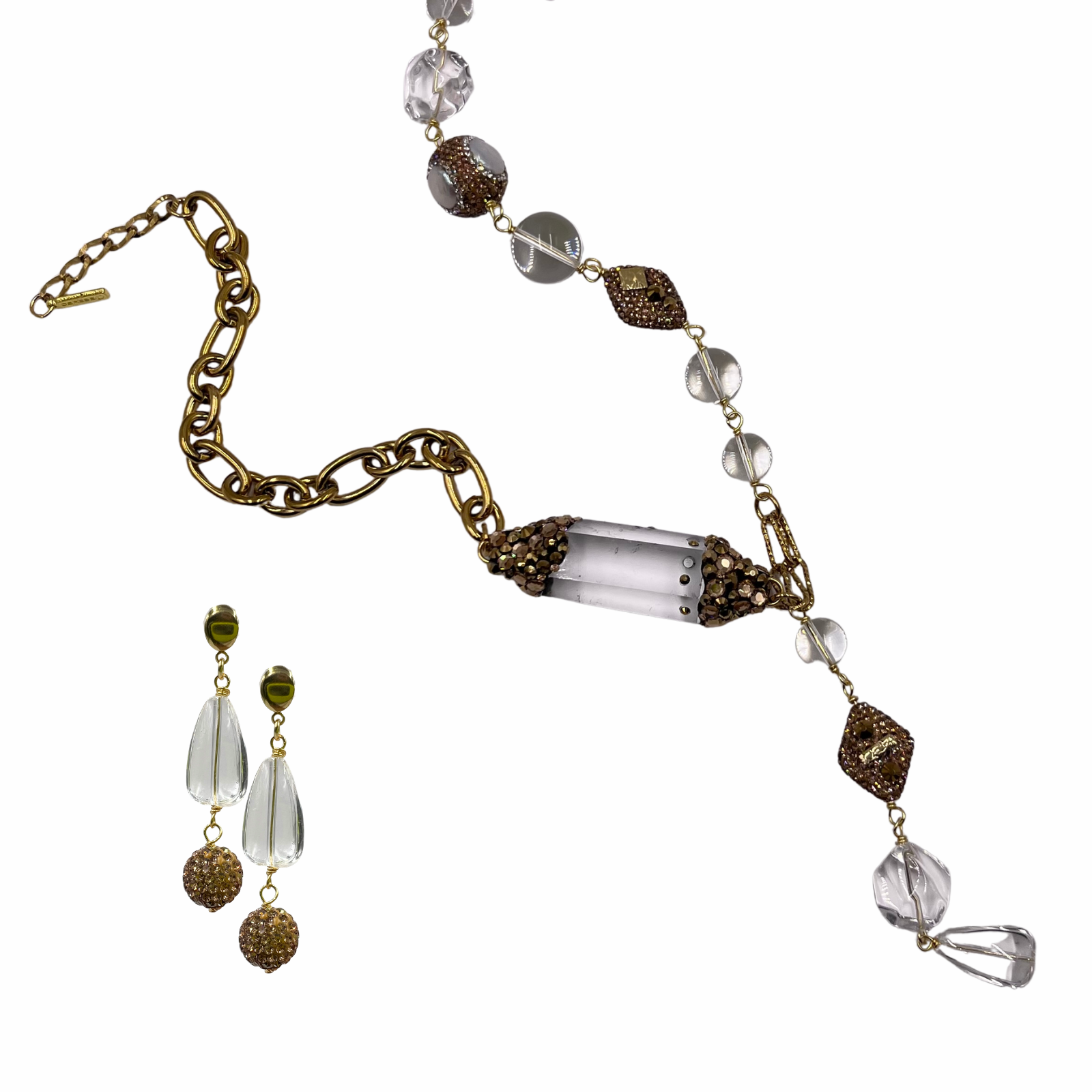 Clear Cut Necklace Set