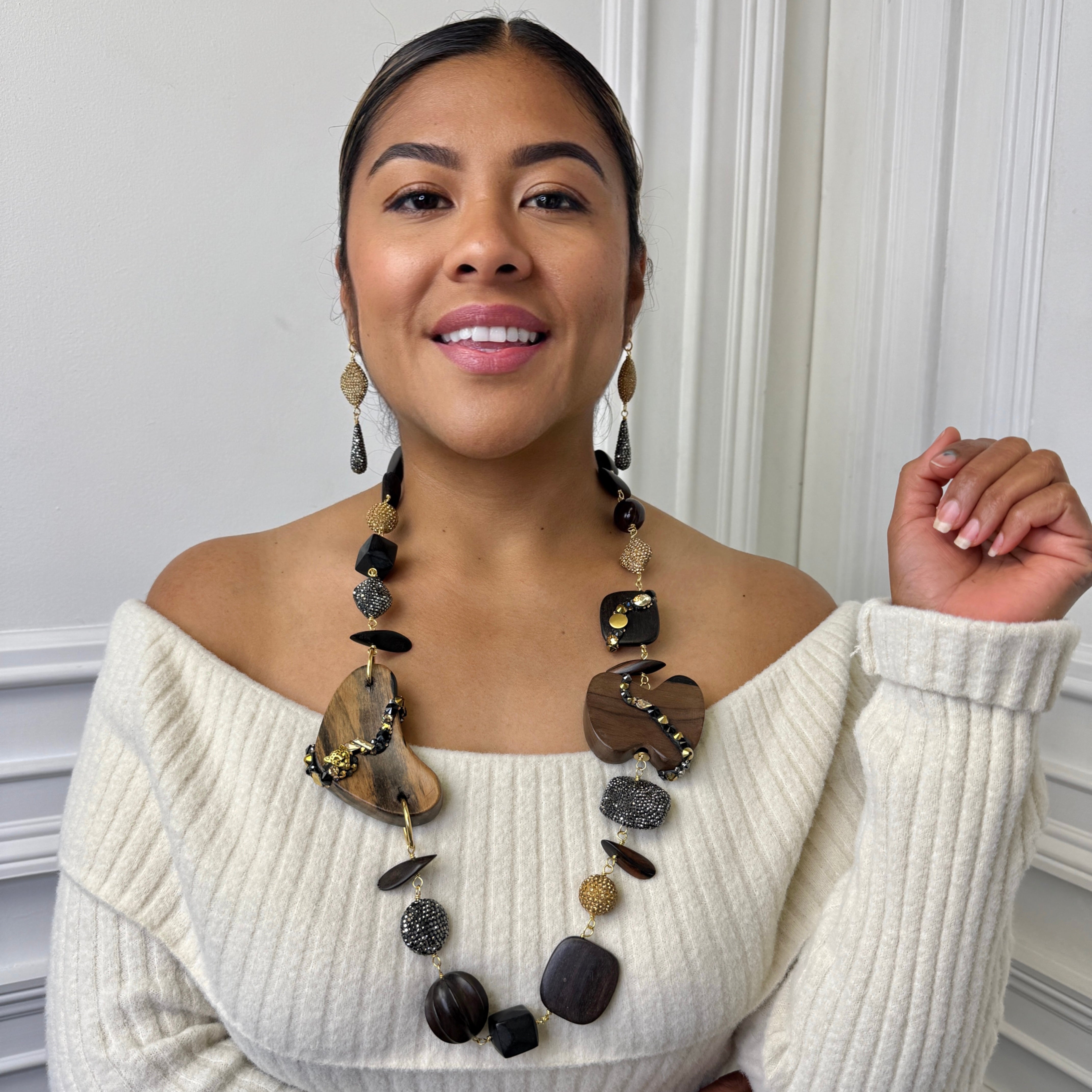 Wood Bank Necklace