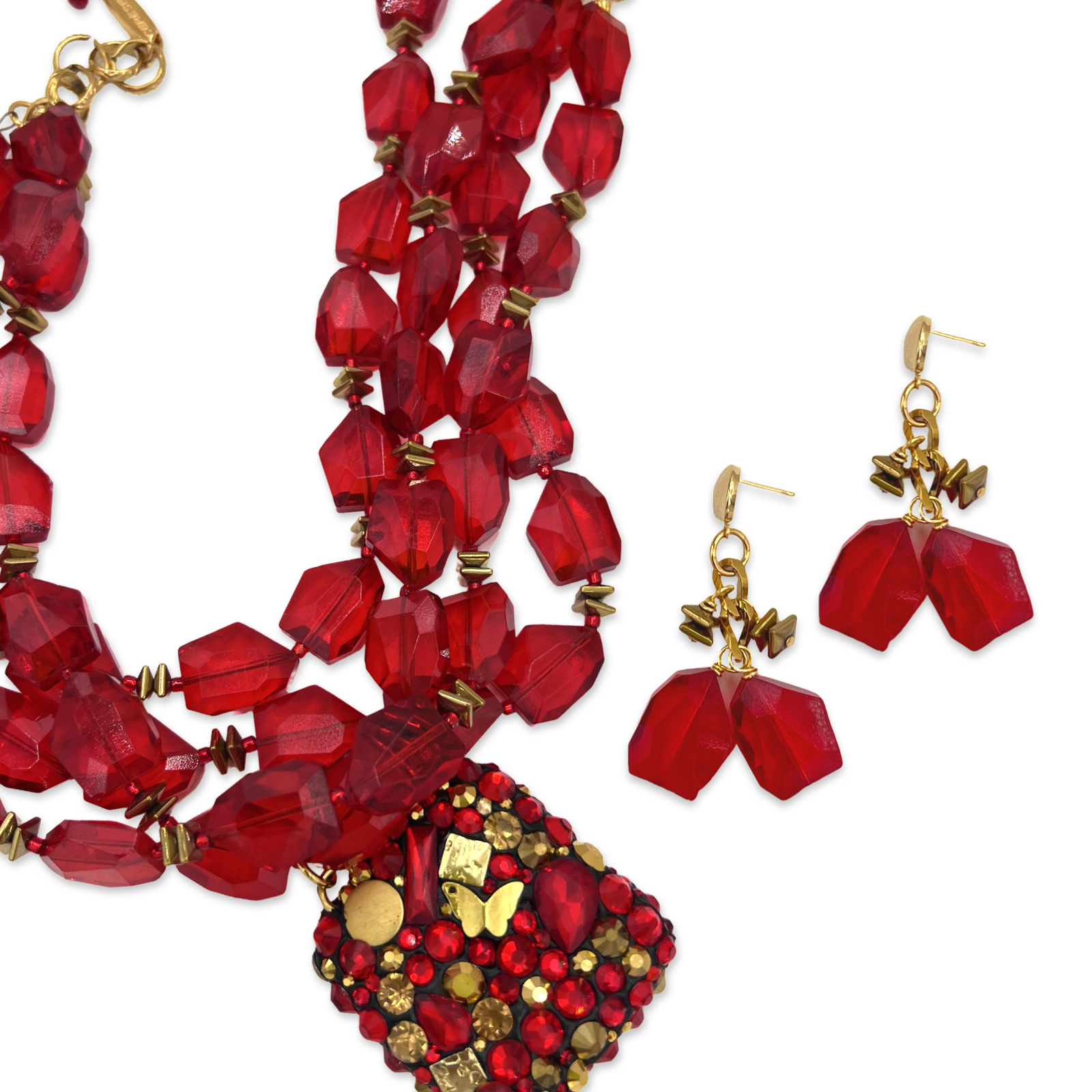 Red Gallery Necklace