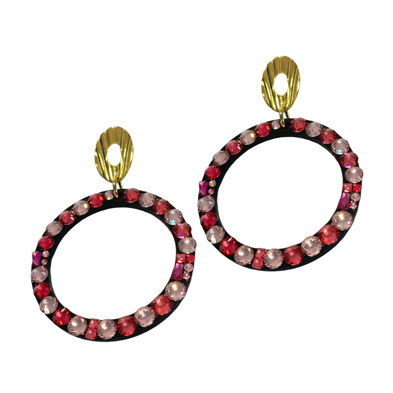 Flash Pink Ring Earring