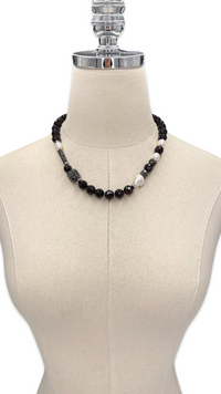 Garnet Deep Dark Necklace Necklaces Cerese D, Inc.   