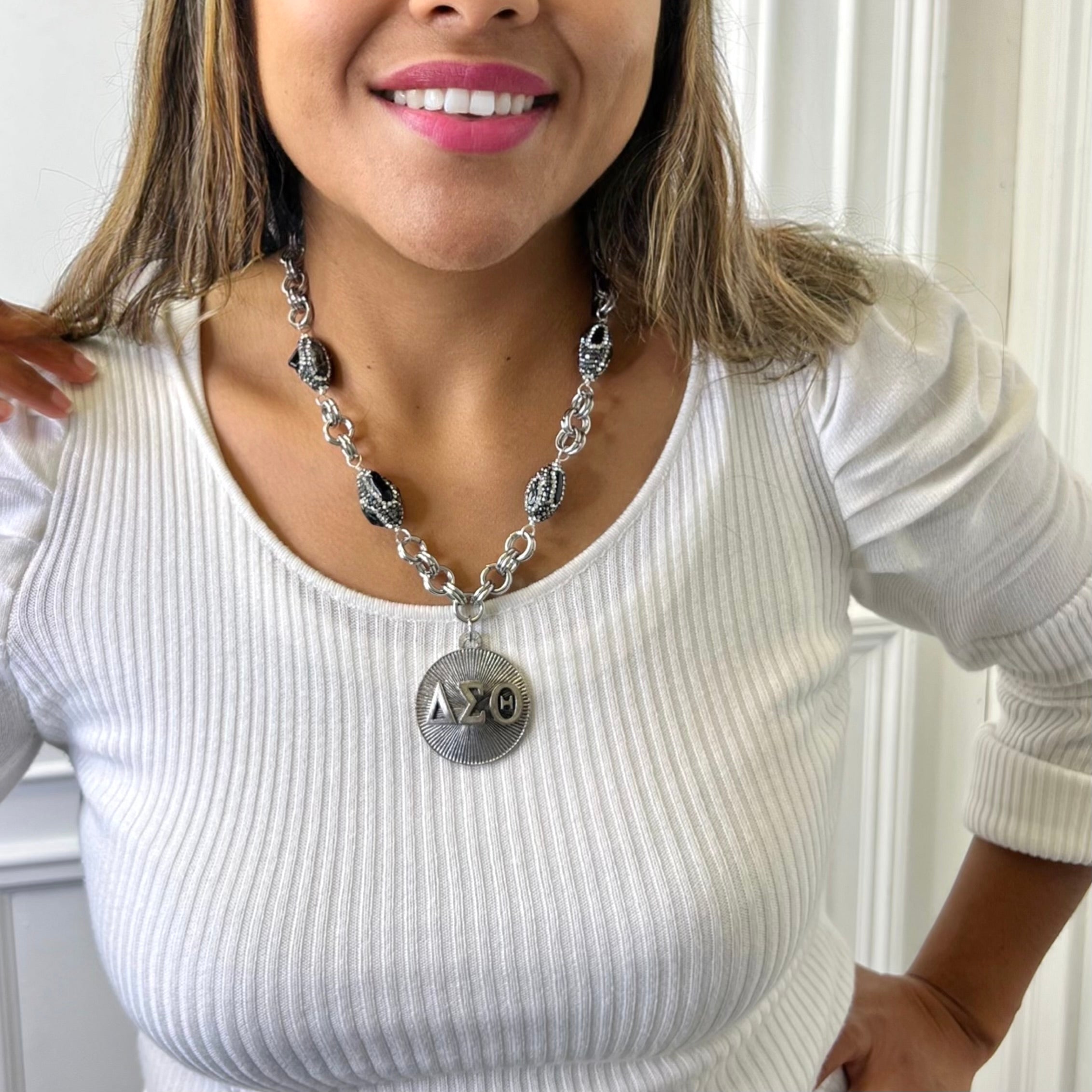 Delta Fortitude Jazzy Pave Chain Necklace