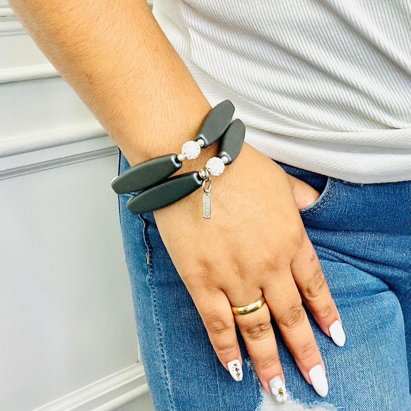 Driven Grey Bracelet
