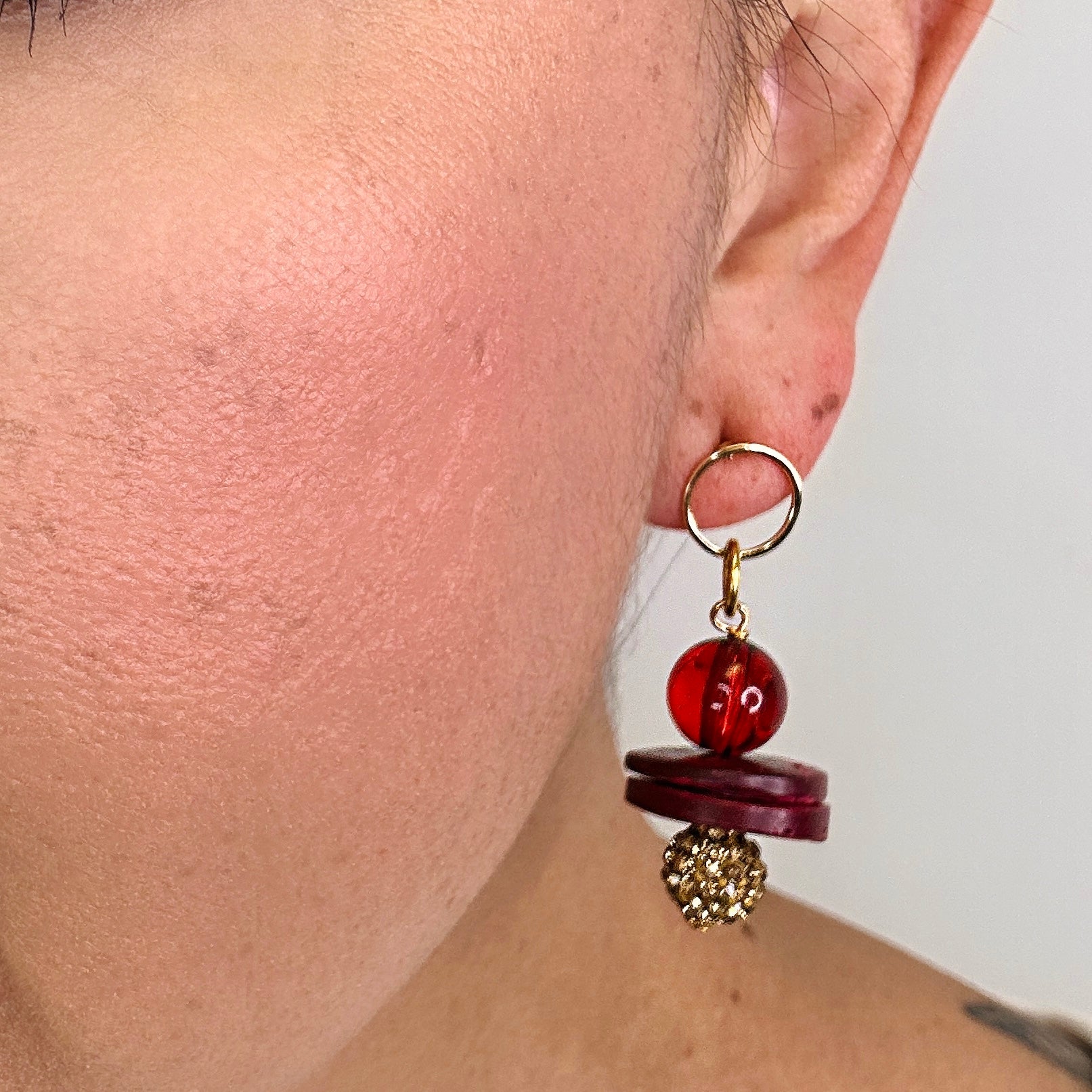 Brick Earrings