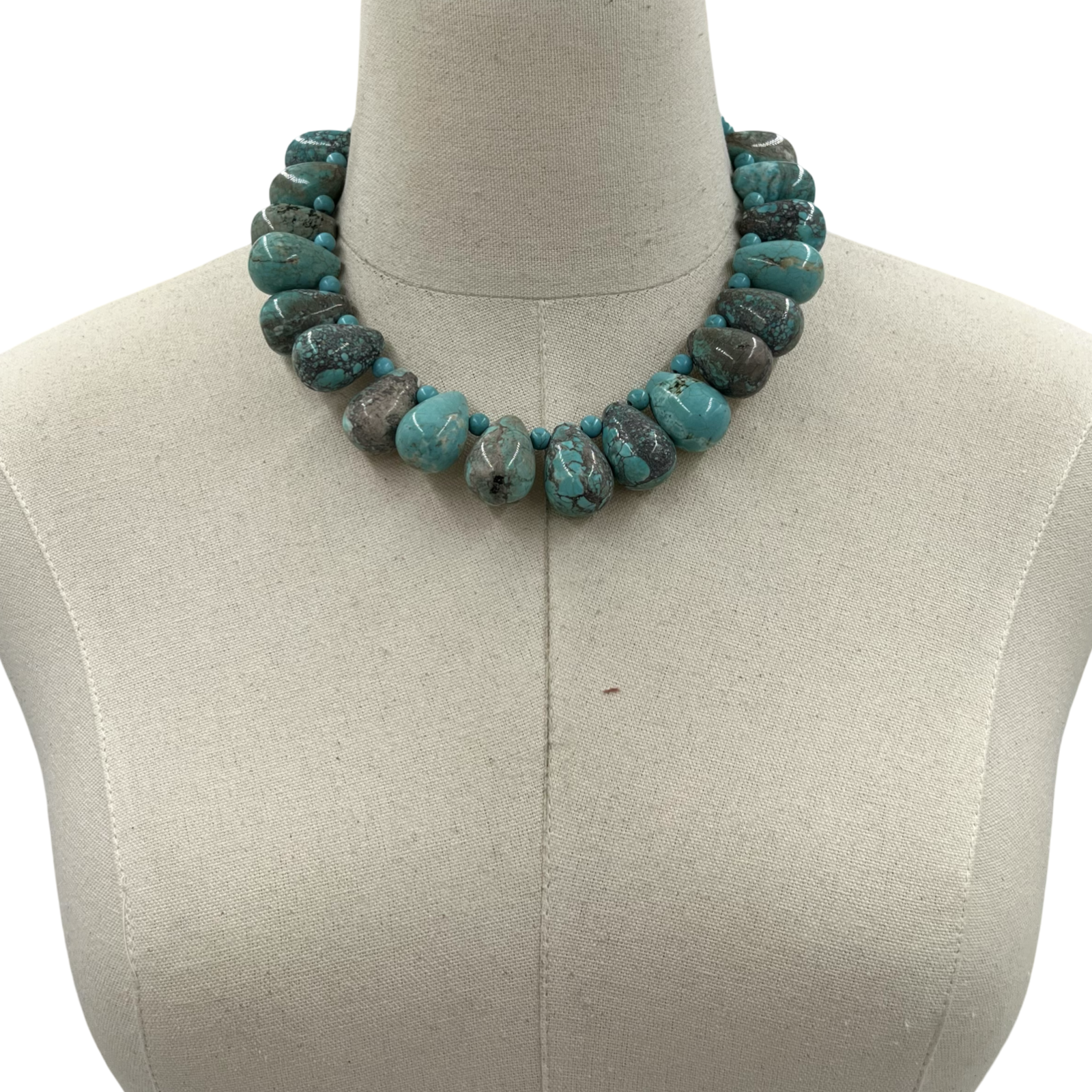 Eton Turq Drop Necklace