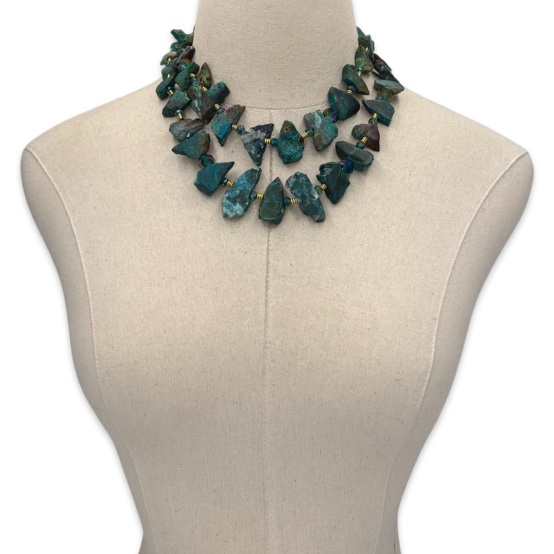 Insight Chrysocolla Necklace OOAK Cerese D, Inc.   