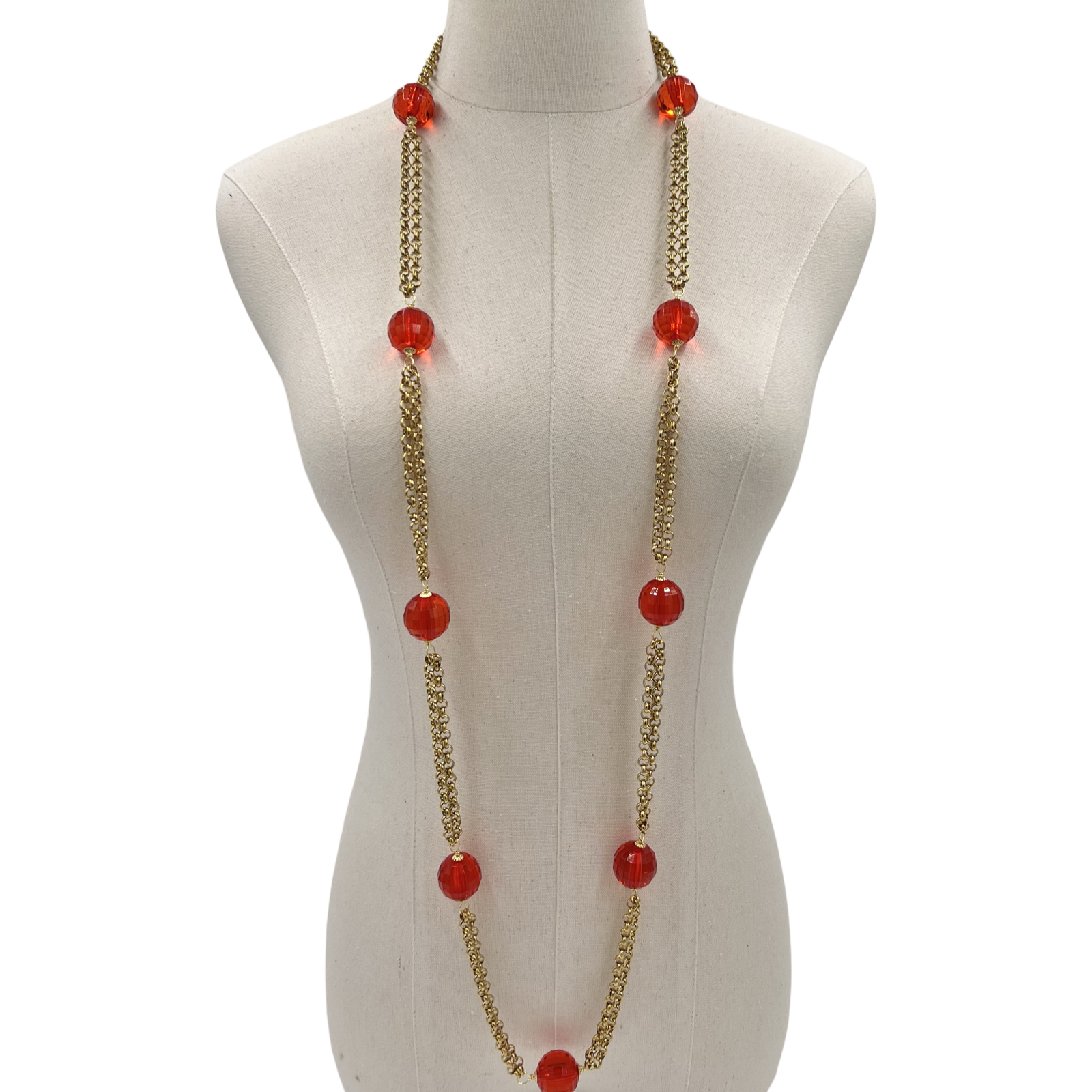 Red Stations Necklace