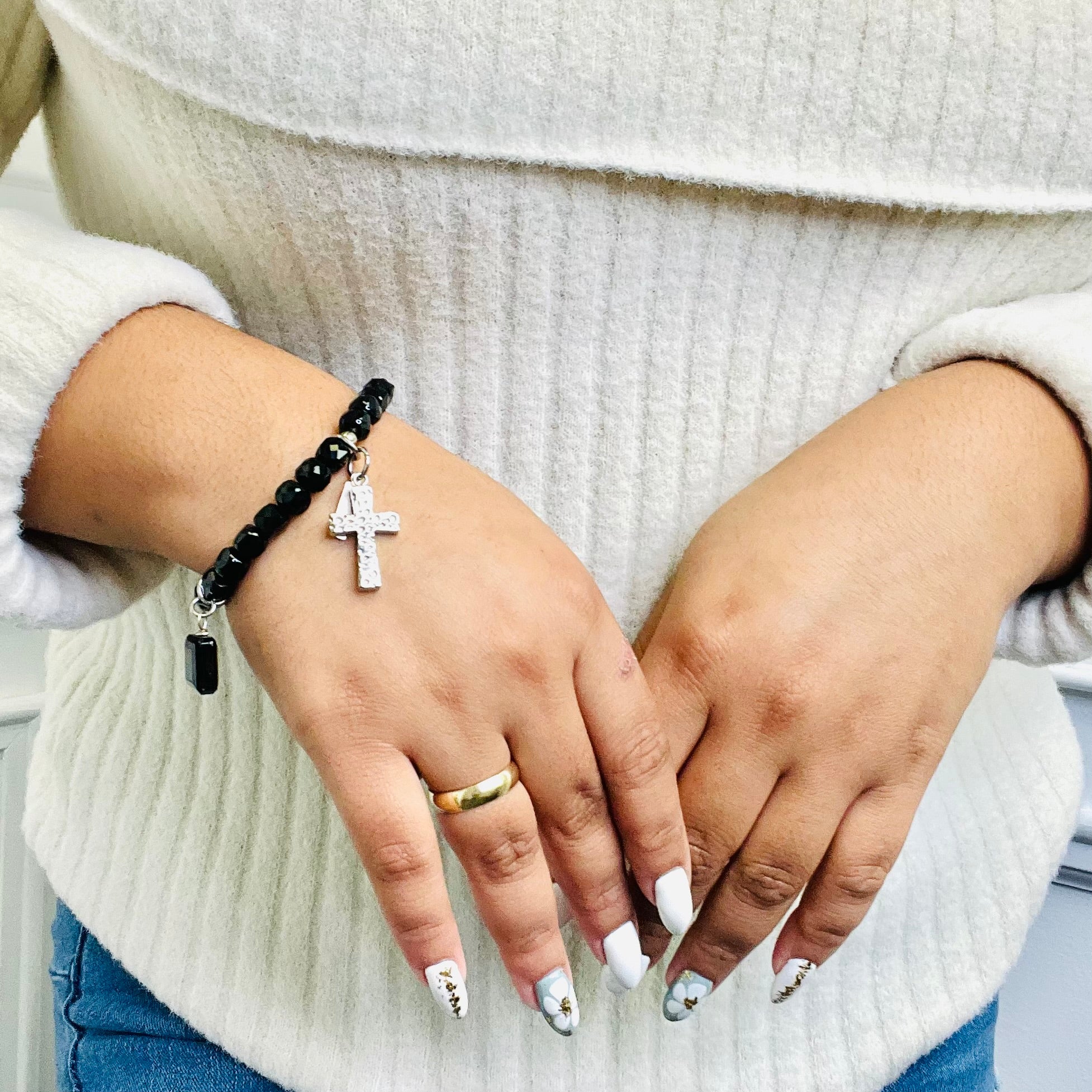 Black Silver City Bracelet