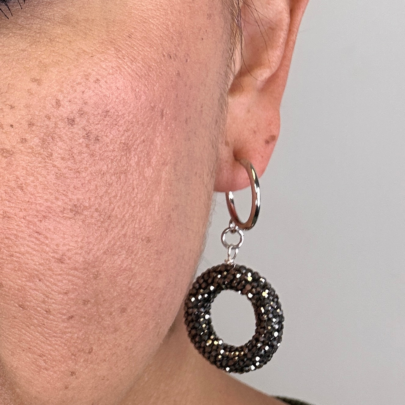 Pave Coil Earring