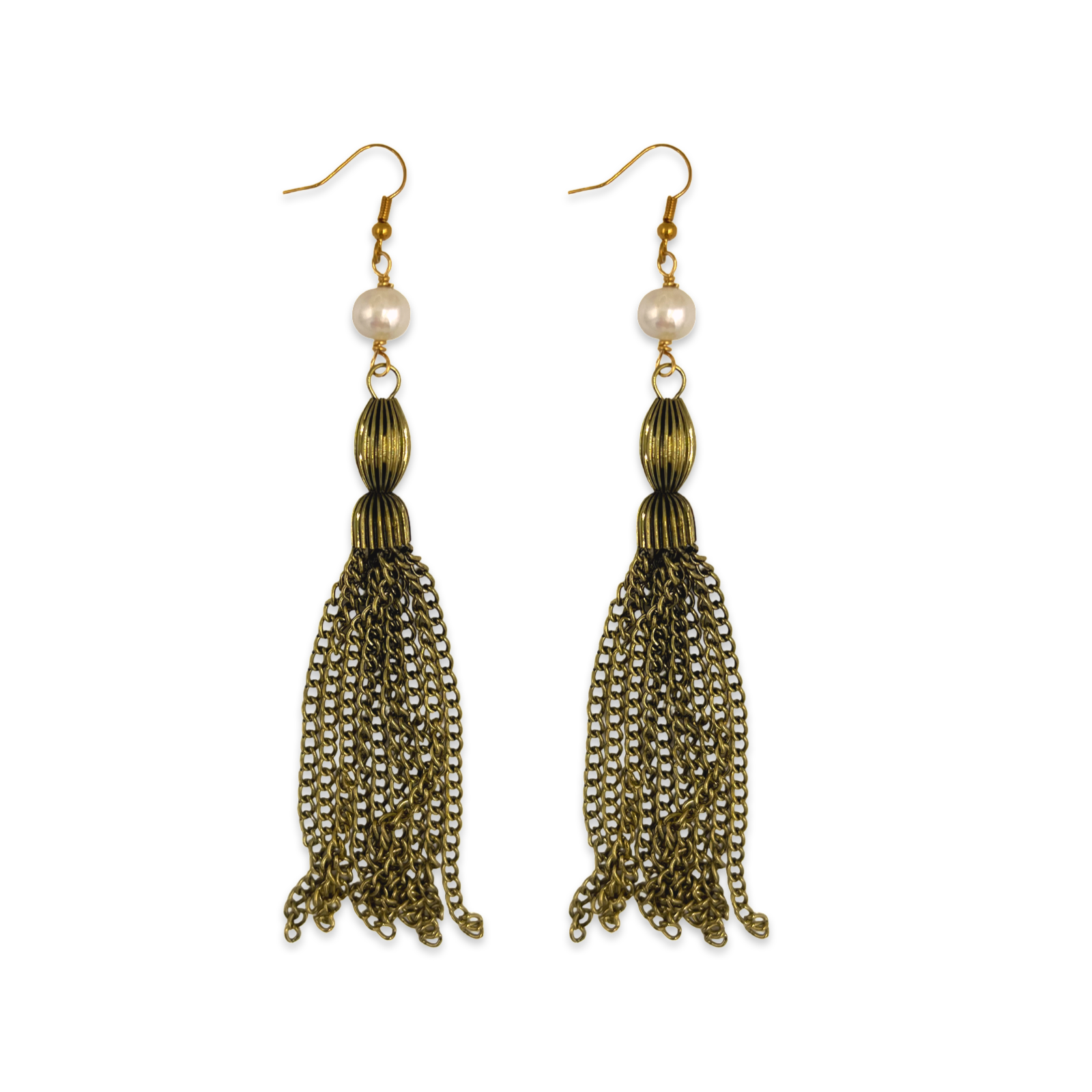 Bronze Tassel Earring
