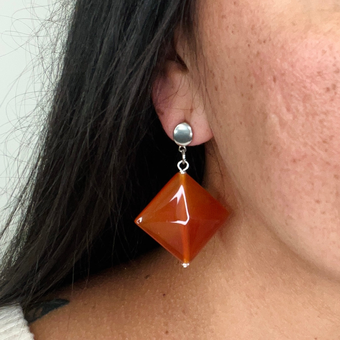 Orange Bay Earring