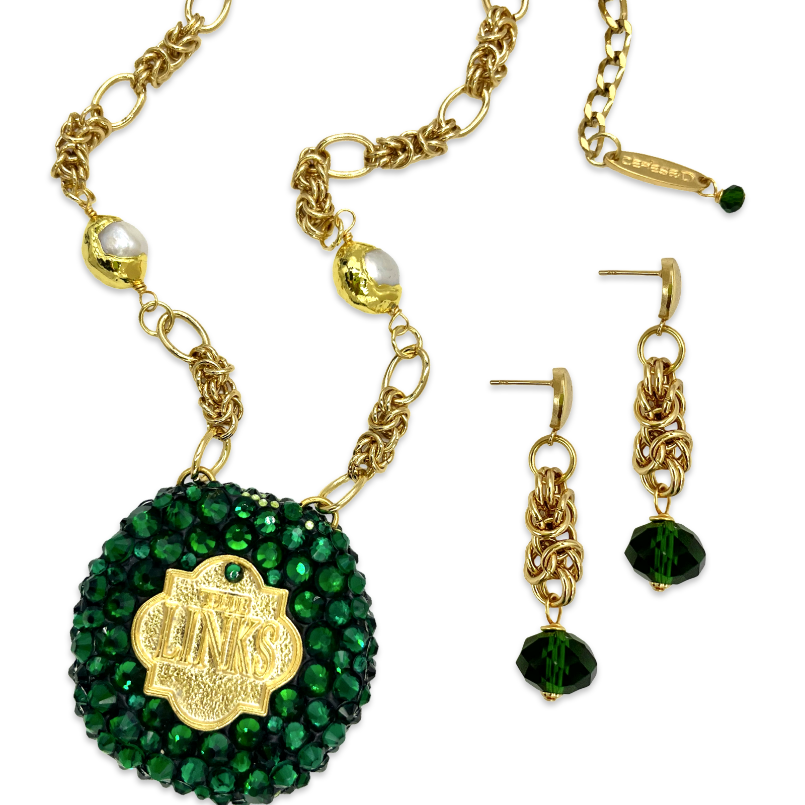 Links Book Bling Necklace