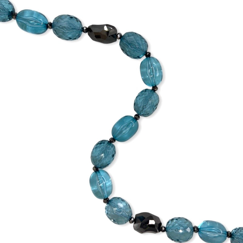 Blue Aqua Stun Necklace Necklaces Cerese D, Inc.   