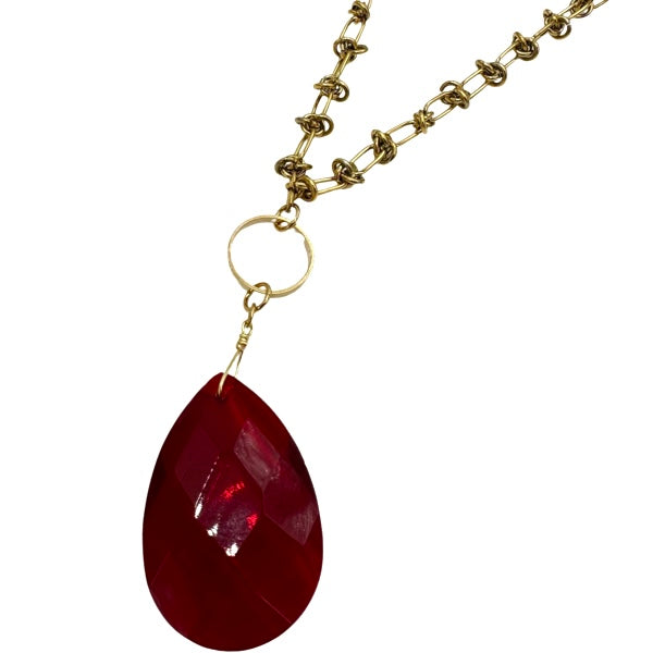 Labor Red Brite Necklace Necklaces Cerese D, Inc.   