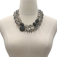 Clarion Silver Shadow Necklace Necklaces Cerese D, Inc.   