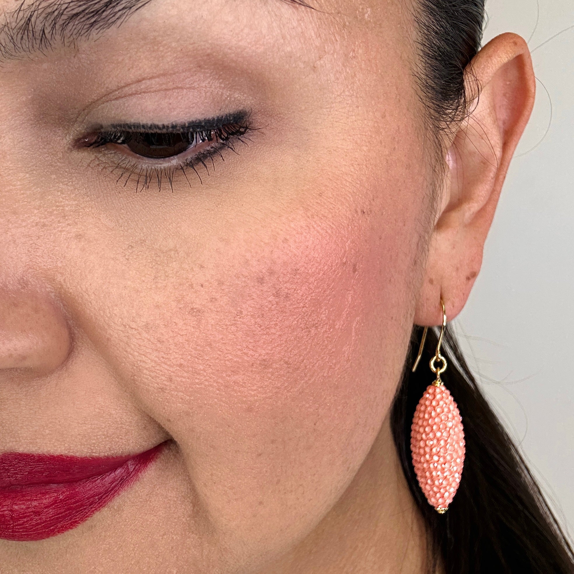 Posie Peach Earring