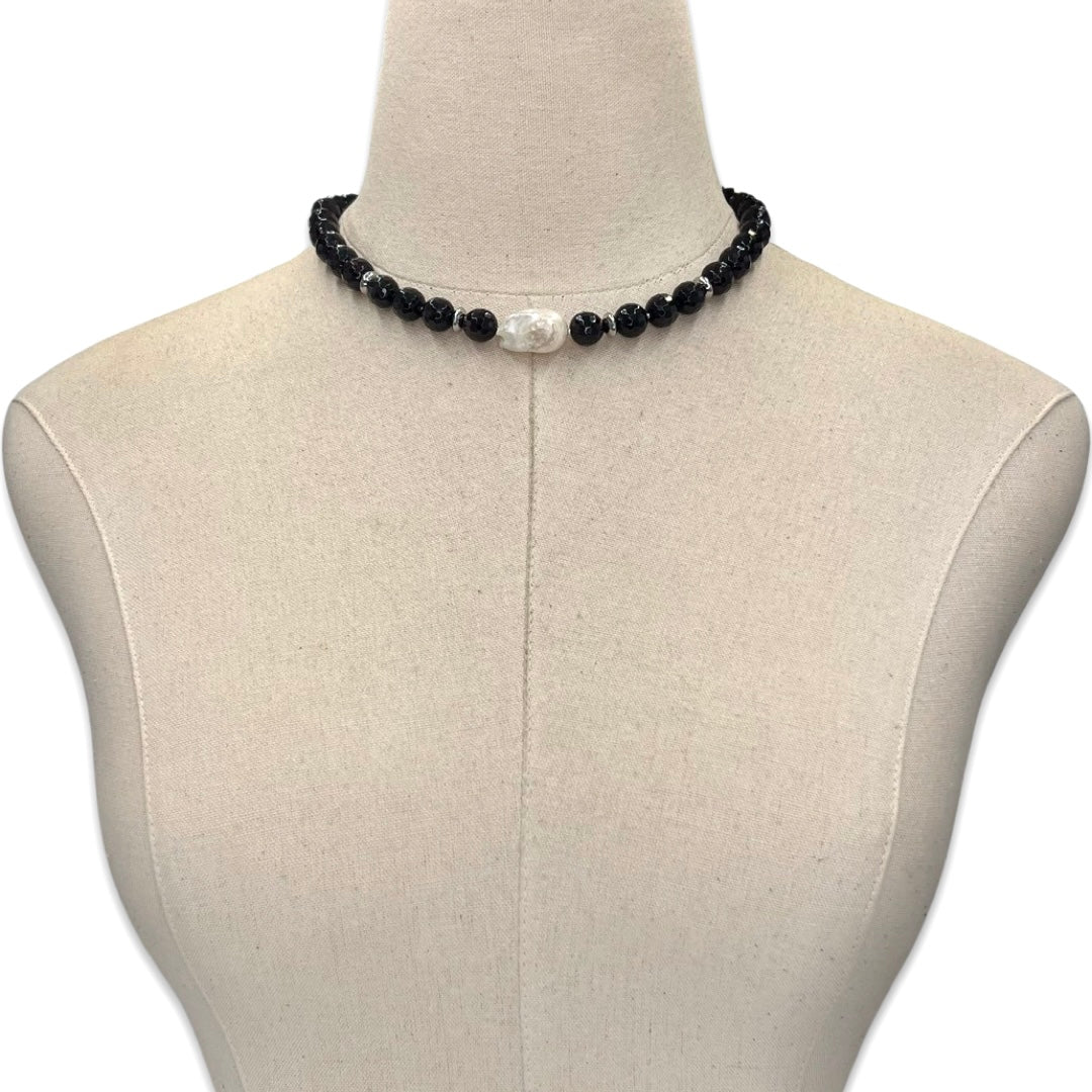 Garnet Deep Dark Necklace Necklaces Cerese D, Inc.   