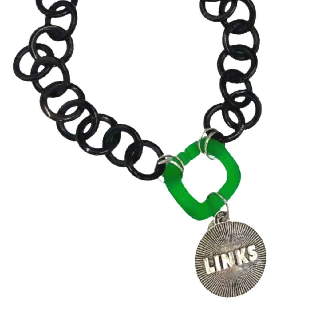 Links Black Greens Necklace LINKS Necklaces Cerese D, Inc.   