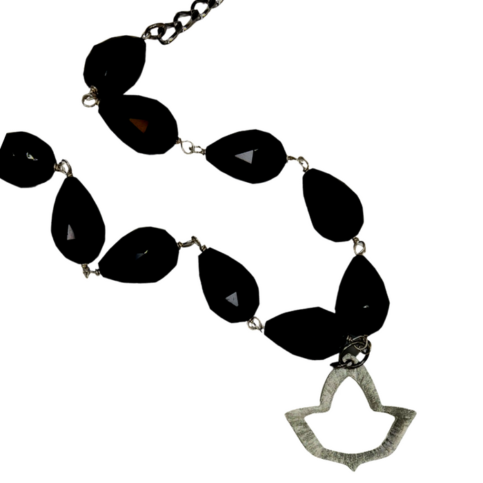 AKA Black Judy Necklace AKA Necklaces Cerese D, Inc. Silver  