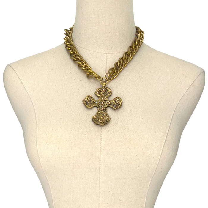 Cross Cycle Necklace OOAK Cerese D, Inc.   